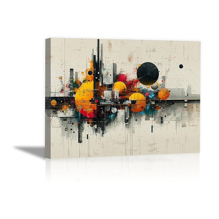 Amazon.co.jp: ZFXFHDR(へ楽ーツ) 絵画絵抽象的な ライン