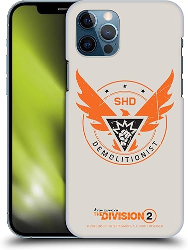 Head Case Designs Funda rígida con licencia oficial de Tom Clancy's The Division 2 Demolitionist Logo Art compatible con Apple iPhone 12 / iPhone 12