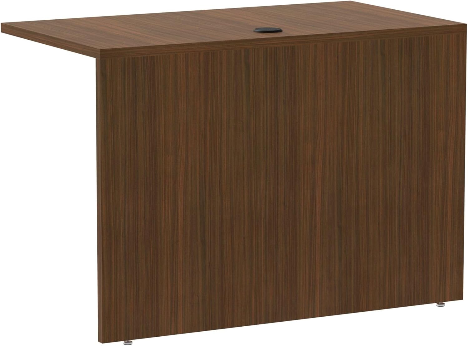 Alera VA354224WA Valencia Series 42 in. x 23-5/8 in. x 29-1/2 in. Reversible Return/Bridge Shell - Modern Walnut
