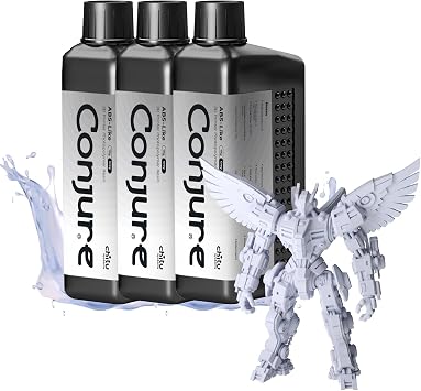 Chitu Systems ABS-Like Resin, 3D Printer Conjure Resin Fast Curing High Precision Non-Brittle, Grey 3 * 1000g