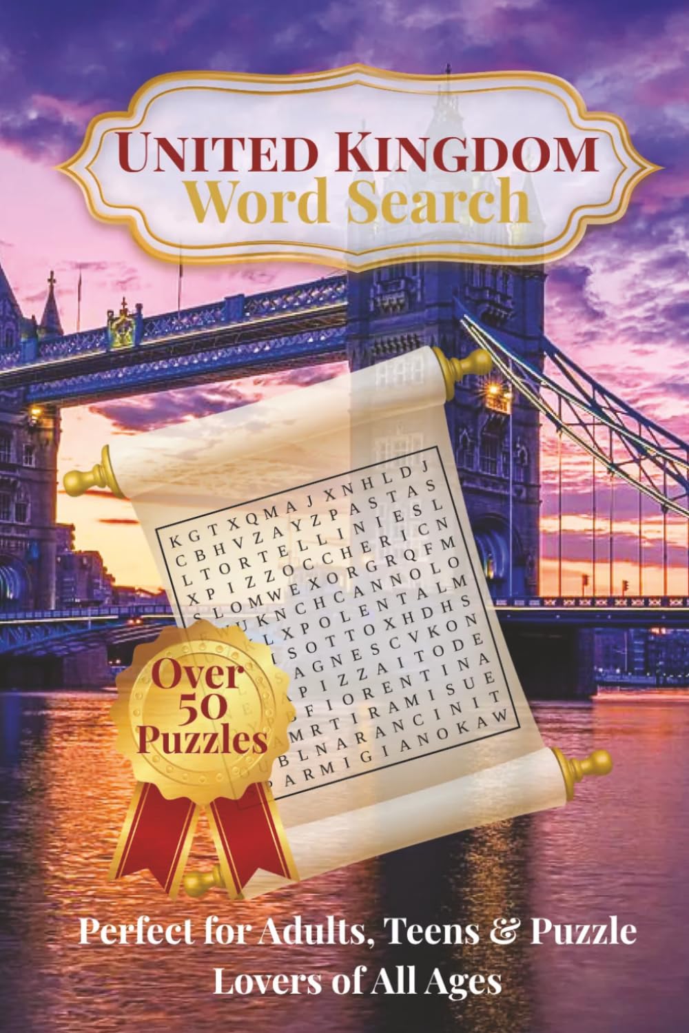 United Kingdom Word Search Book: Word Searches with Easy to Read Print about Adventures, Famous Places, Cuisine, Nature, history and more | 6x9 ... Passport to Word Search Puzzle Adventures)