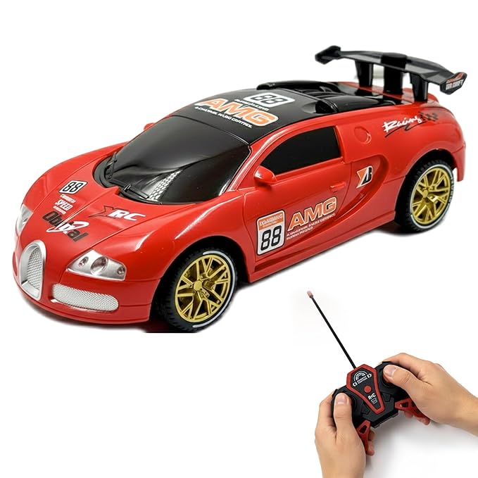 Zivvy Big Remote Control Car Red | 2.4G Rechargeable Car with 150m Range 