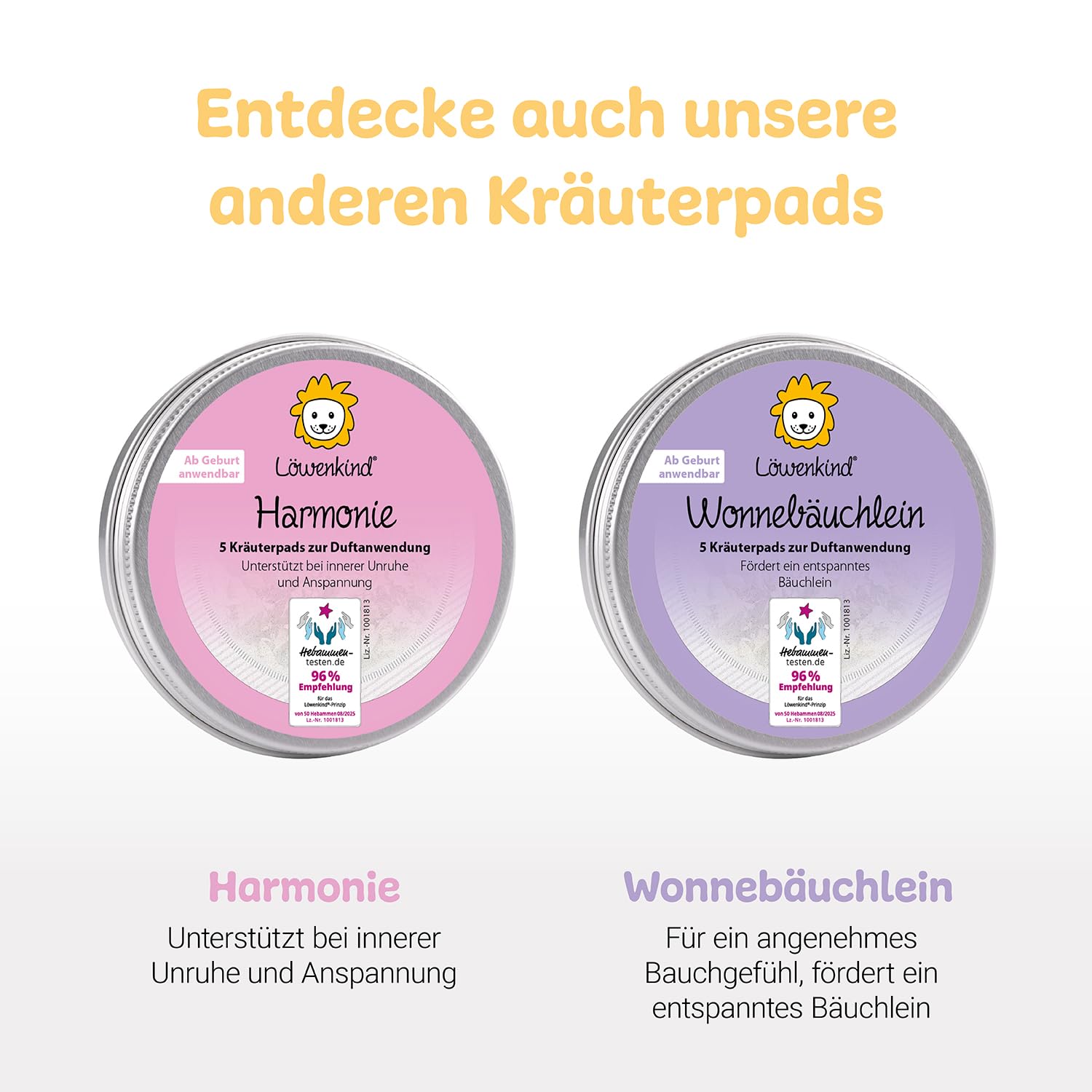 Löwenkind Geschenkset mit Dreieckshalstuch Mini (Altrosa) und Kräuterpads Gute-Nacht und Rotznäschen - Unterstützt bei Schlafproblemen und Schnupfen - Für Babys und Kleinkinder