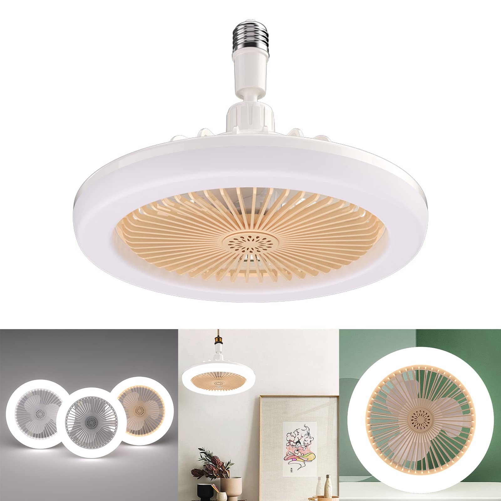 Lampadina A LED E27 Lampada Con Ventilatore 30W Lampade Da Soffitto A LED Lampadina Per Plafoniera Domestica Camera Da Letto Luce Decor Illuminazione Mercato Notturno E27 Lampada Con Ventilatore A A 2