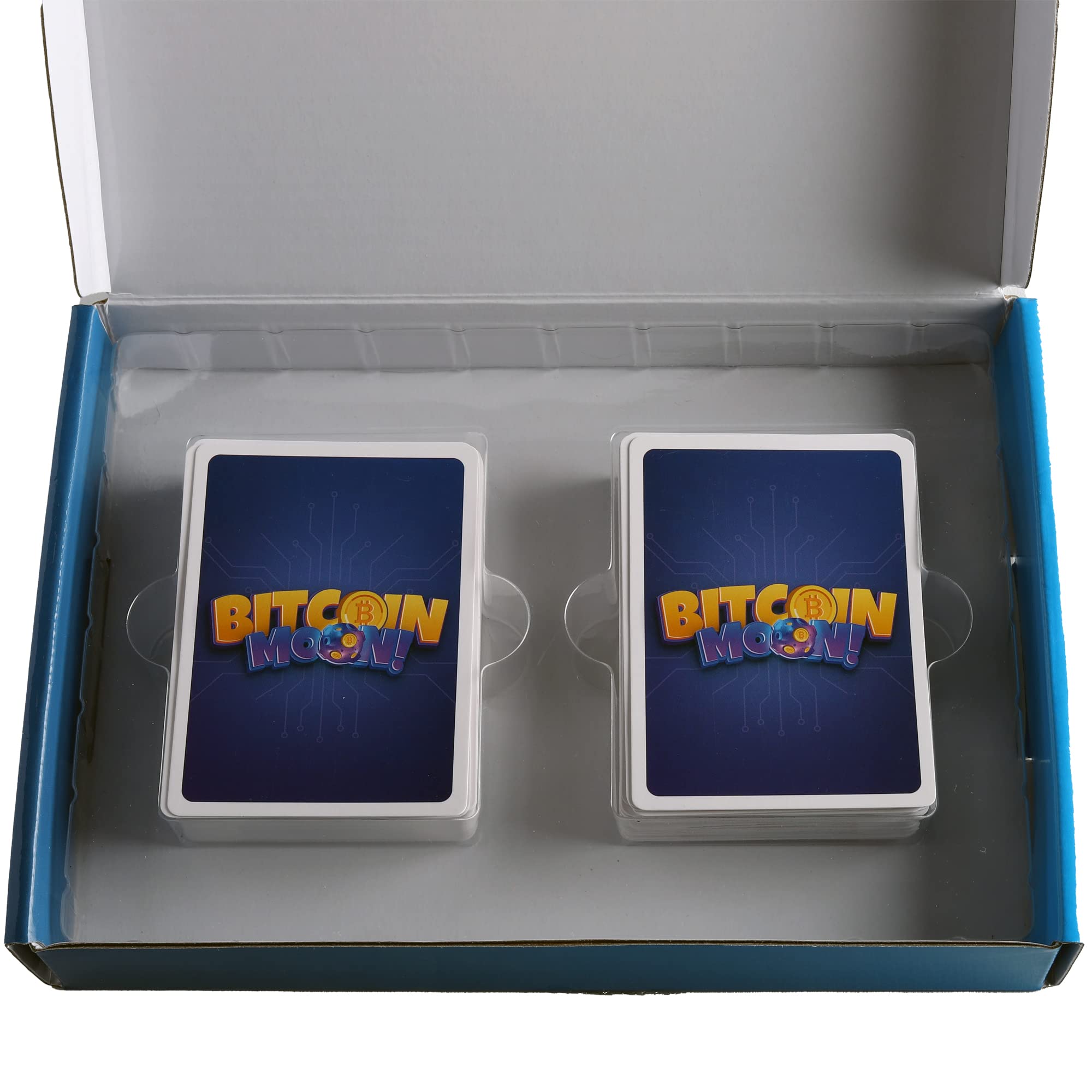 Amazon.com: RNK Gaming Bitcoin Moon! Un juego de cartas coleccionables y  minería de criptomonedas : Juguetes y Juegos