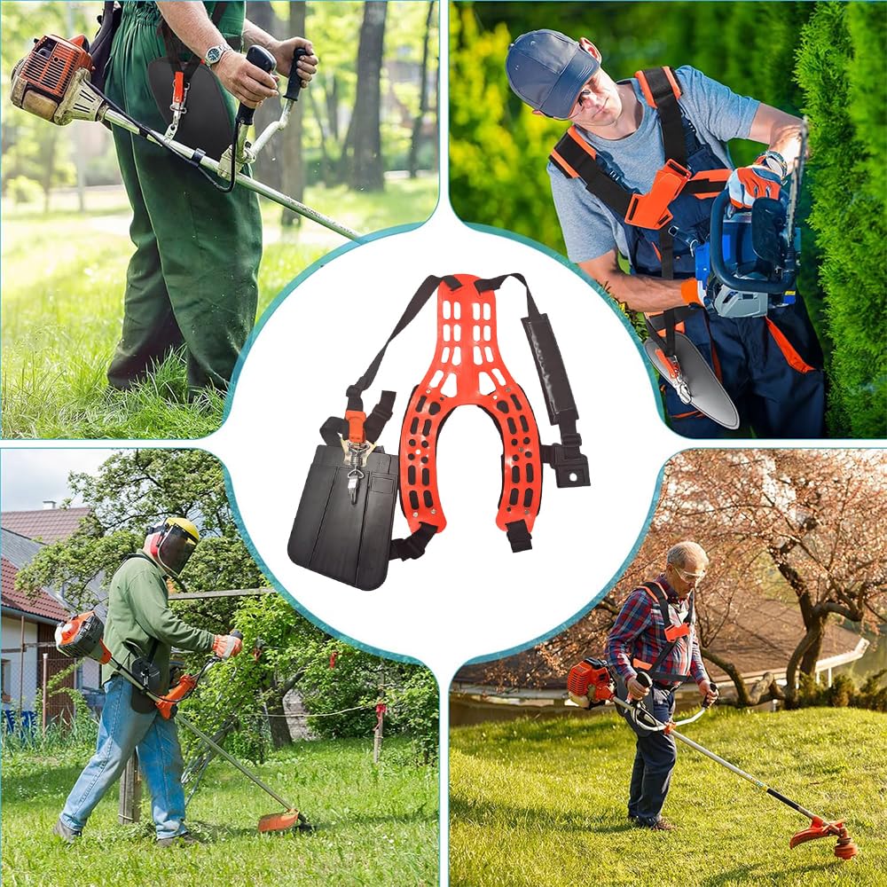 Tracolla Decespugliatore,Tracolla Regolabile per Decespugliatore,Cinghia Decespugliatore,Imbracatura Decespugliatore,Utilizzo di Morbido Materiale Plastico per Migliorare il Comfort Sulle Spalle