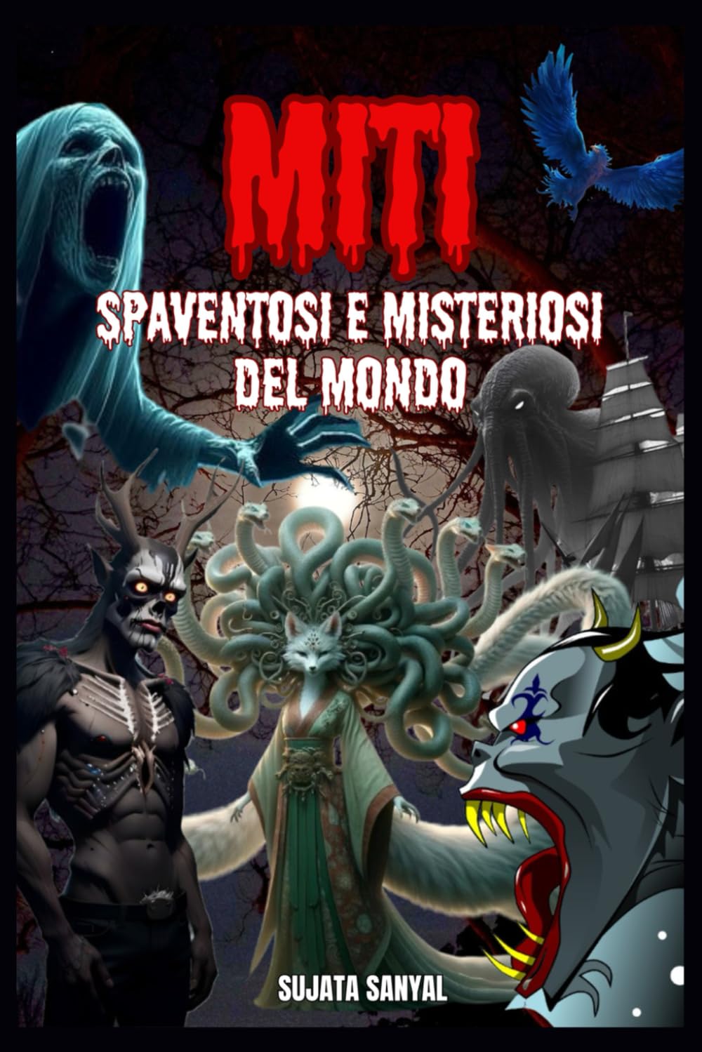 MITI SPAVENTOSI E MISTERIOSI DEL MONDO: In questo libro esploriamo 20 strane creature e leggende soprannaturali inquietanti, esseri nascosti nella storia umana da tutto il mondo.