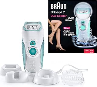 جهاز ازالة الشعر المزدوجة من براون طراز SE 7891 تعمل بنظام جاف او تحت الماء