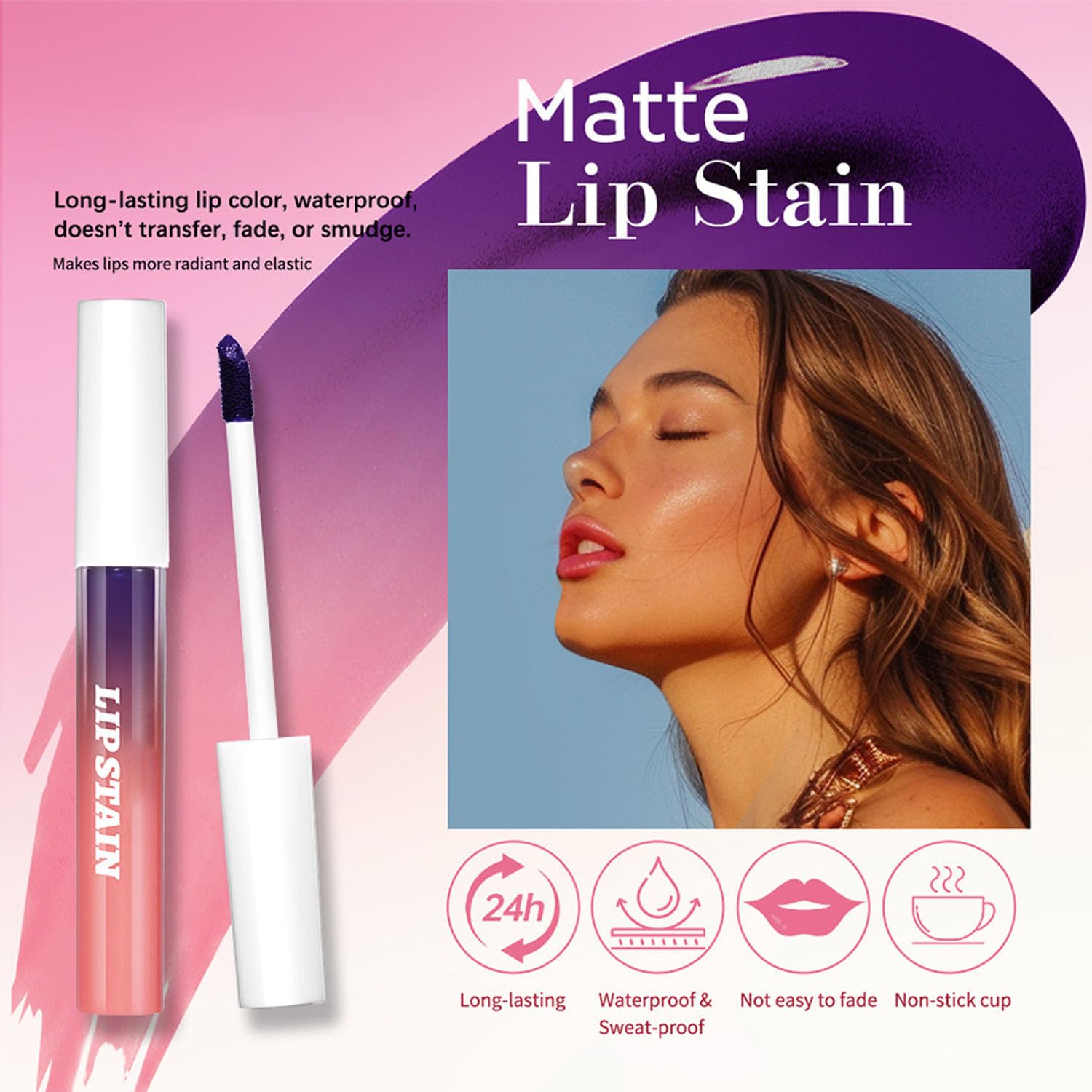Sitovely 3PCS Peel Off Lip Liner Stain, Peel Off Lip Tint Set, Waterproof Long Lasting Peel Off Lip Stain Tattoo - Image 4