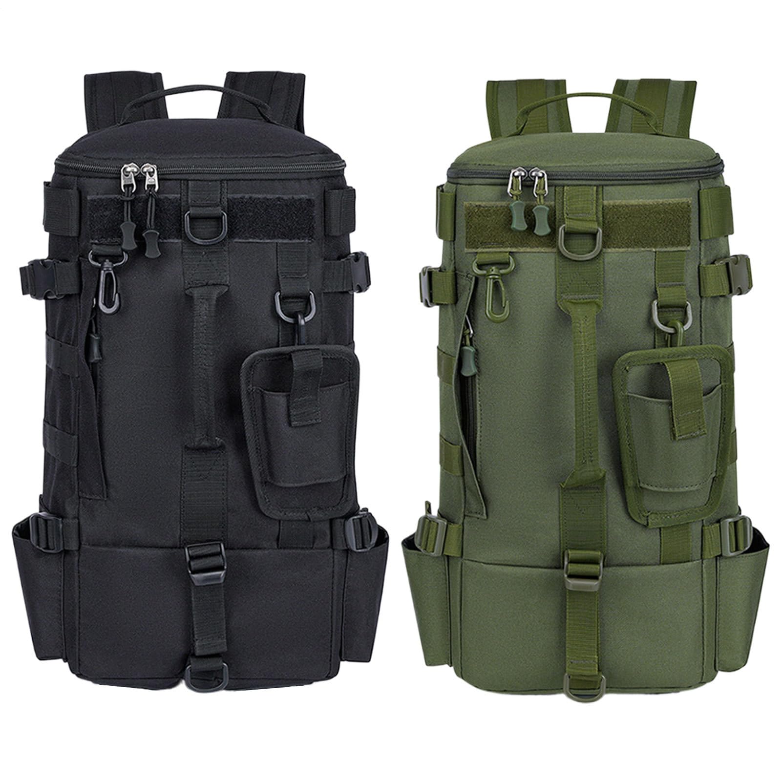 Sac À Dos De Pêche Polyvalent Sac de Matériel de Pêche avec Porte-Canne