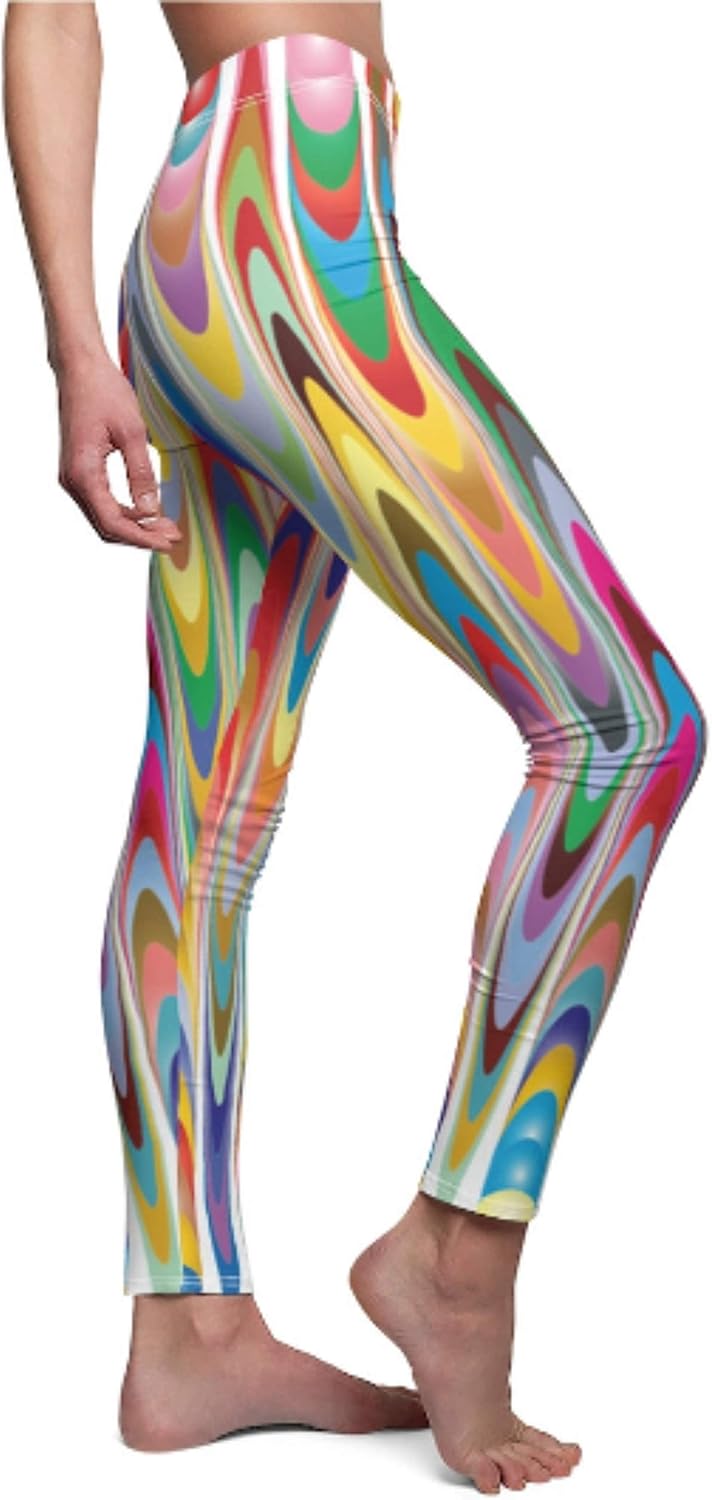 Printify Multicolor Sports Legging for Women Workout Legging