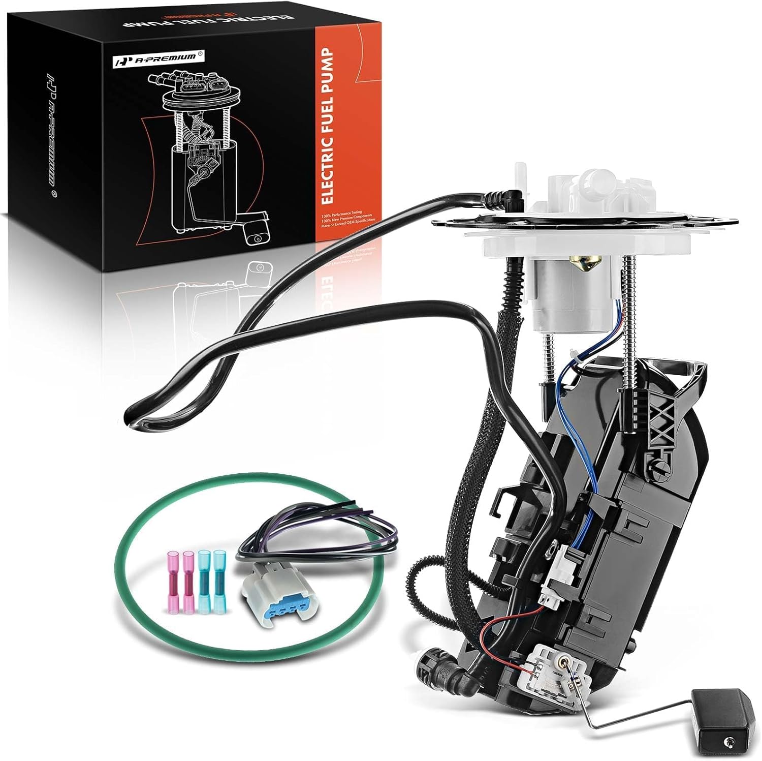 A-Premium 1 Electrical Connector Electric Fuel Pump Module Assembly with Sending Unit Compatible with Chevrolet Malibu 2009-2010 & Pontiac G6 2009-2010 & Saturn Aura 2009, Only Fit for PZEV