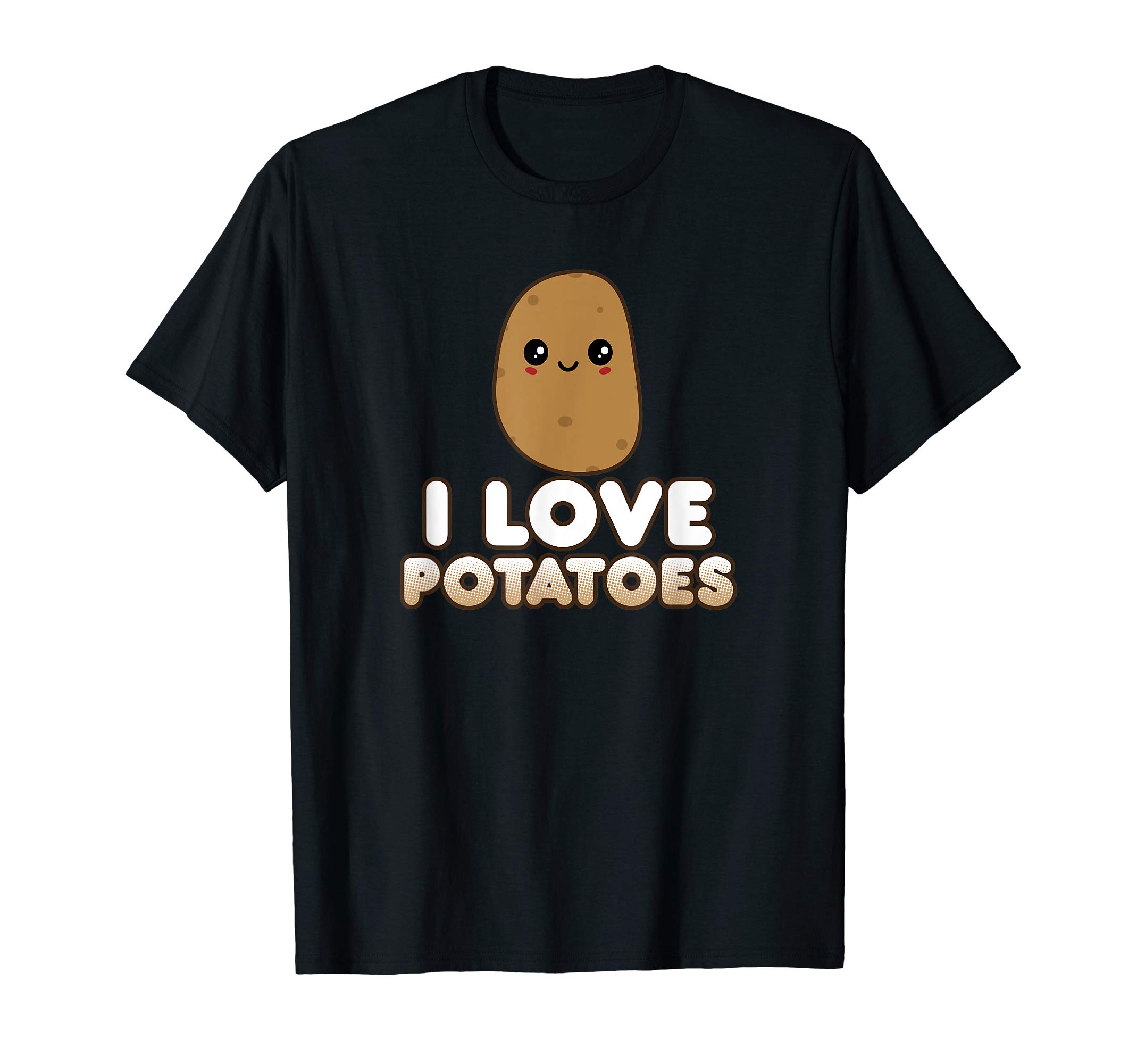 Funny Potato Gift Cute Kawaii Style I Love Potatoes T-Shirt