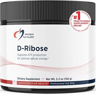 Designs for Health D-Ribose Powder - 5000mg Pure D-Ribose Supplement - May Support Athletes, Workouts, Energy + Muscles - Non-GMO Drink Mix Powder, No Added Sugar (30 Servings / 150g)