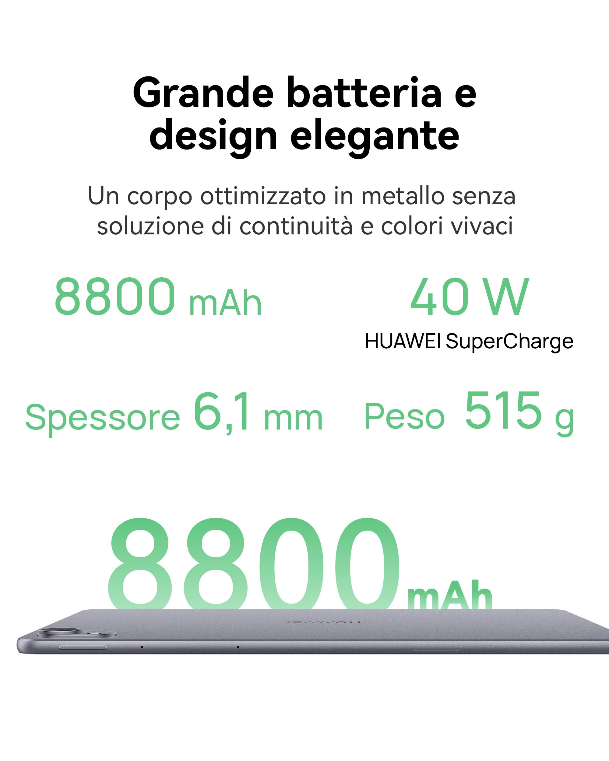 HUAWEI MatePad 11.5 S 2026 Tablet con Display PaperMatte ultra-luminoso 2.8K 144Hz, 12+256GB, Batteria da 8800 mAh, SuperCharge 40W, WiFi 6+, Bluetooth 5.2, M-Pencil Pro, Garanzia di 30 mesi