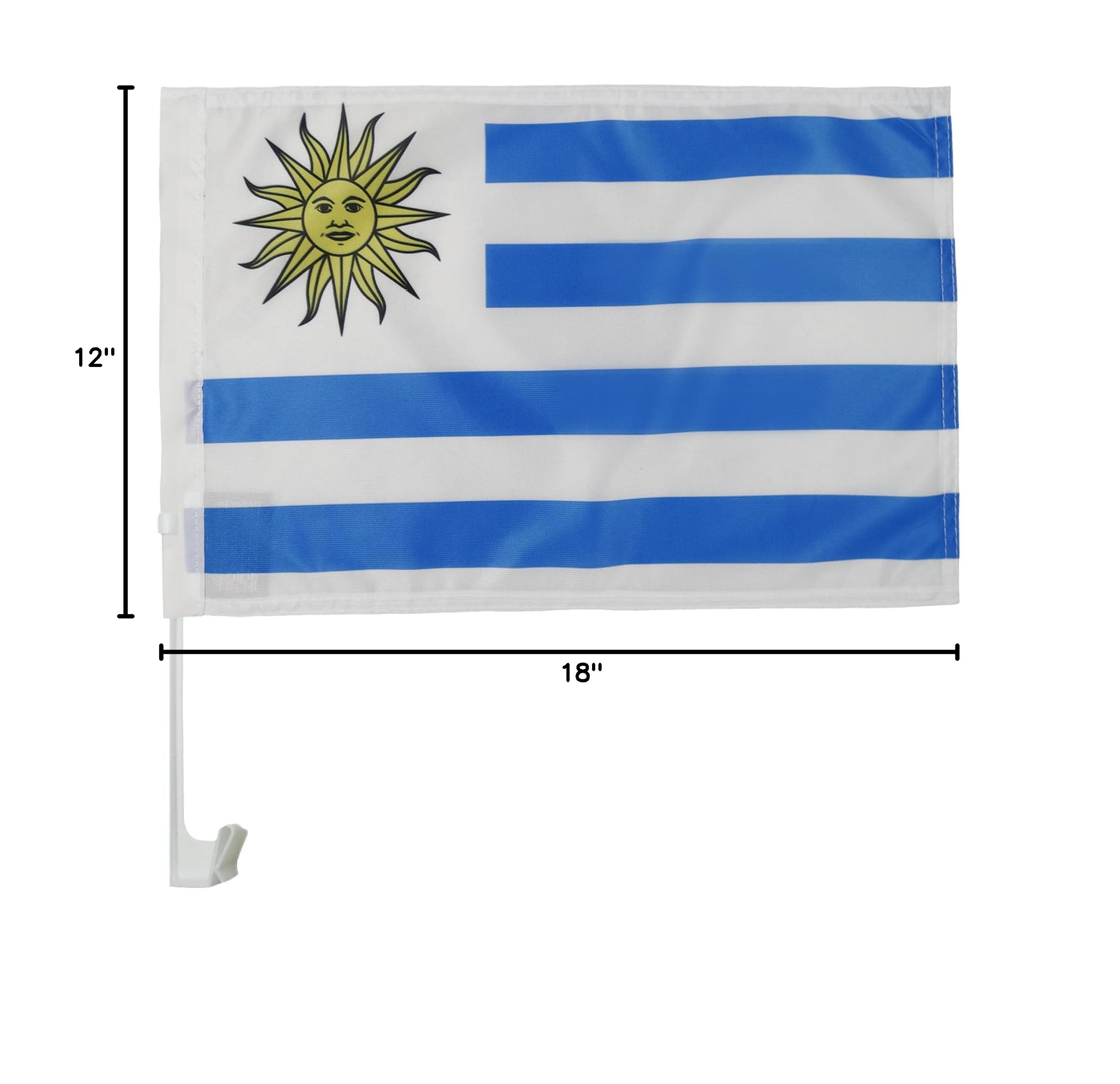 AZ FLAG South Africa Car Flag 18'' x 12'' - South African Car flags 30 x 45cm - Banner 18x12 INCHES PLASTIC STICK — view 15