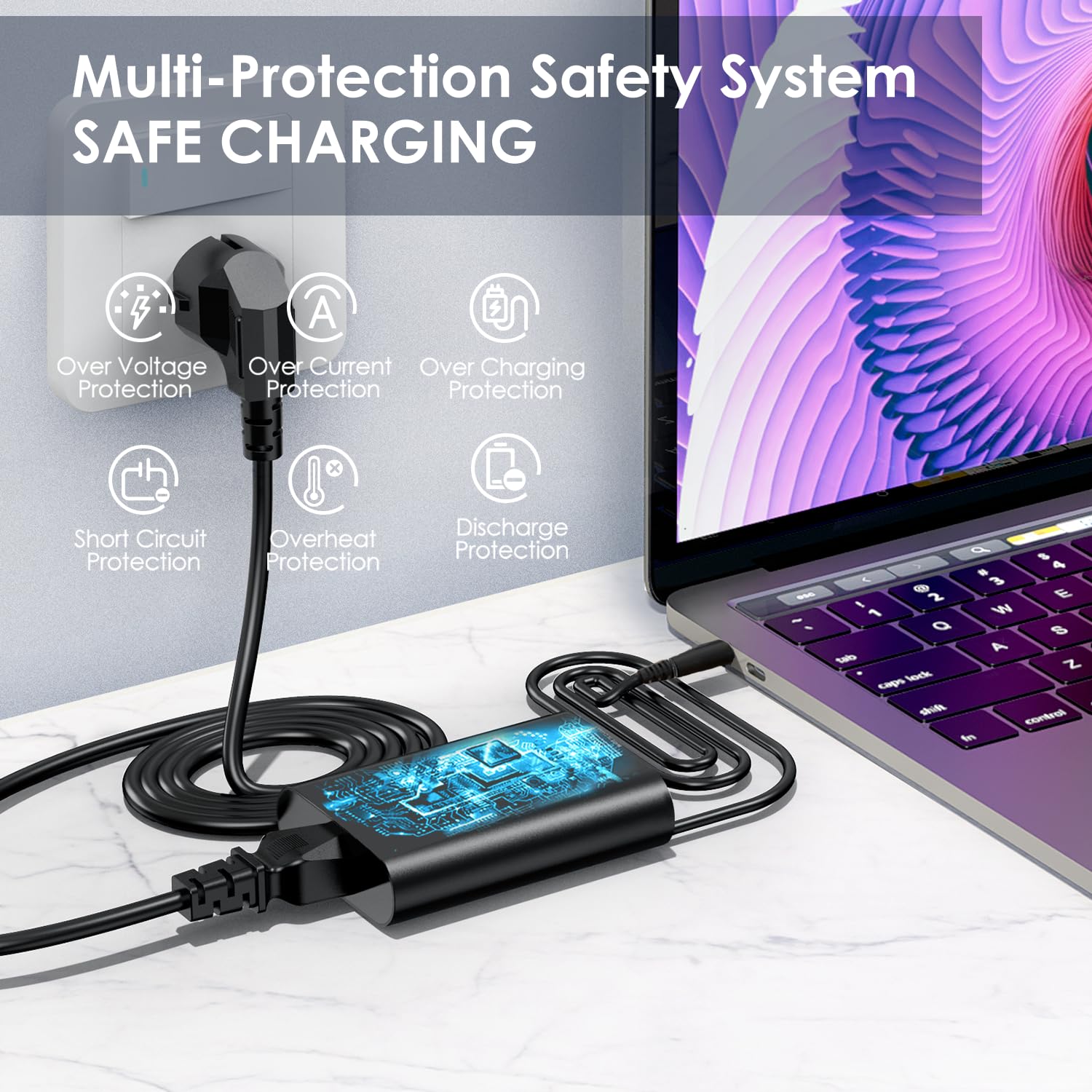 Adaptateur AC 90W Pour Dell OptiPlex 3000 5000 7000 9020 7050 7020 7010 7040 7060 Série Micro Desktop Inspiron 20" 22" 24" 27" AIO Desktop,Inspiron 15 16 17 14 13 Série Chargeurs D'ordinateur Portable