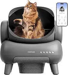 Caixa de Areia para Gatos,APP Caixa de Areia para Gatos Autolimpante, Eliminação de Resíduos sem Odor Adequado para Vários