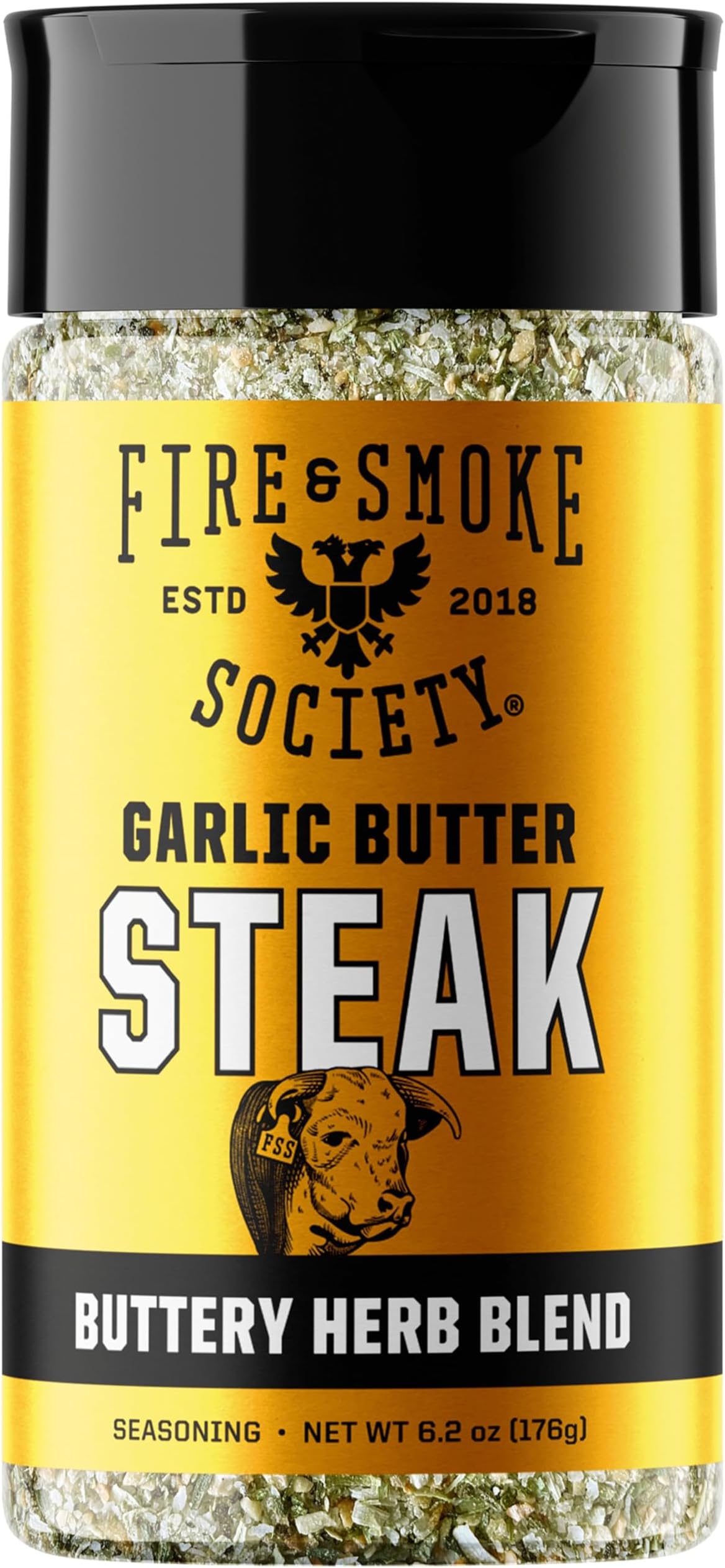 - Garlic Butter Steak Seasoning | BBQ Rubs, Steak Rub for Smoking and Grilling Meat | Steaks, Brisket, Burgers Dry BBQ Rubs and Spices | M, 6.2 oz