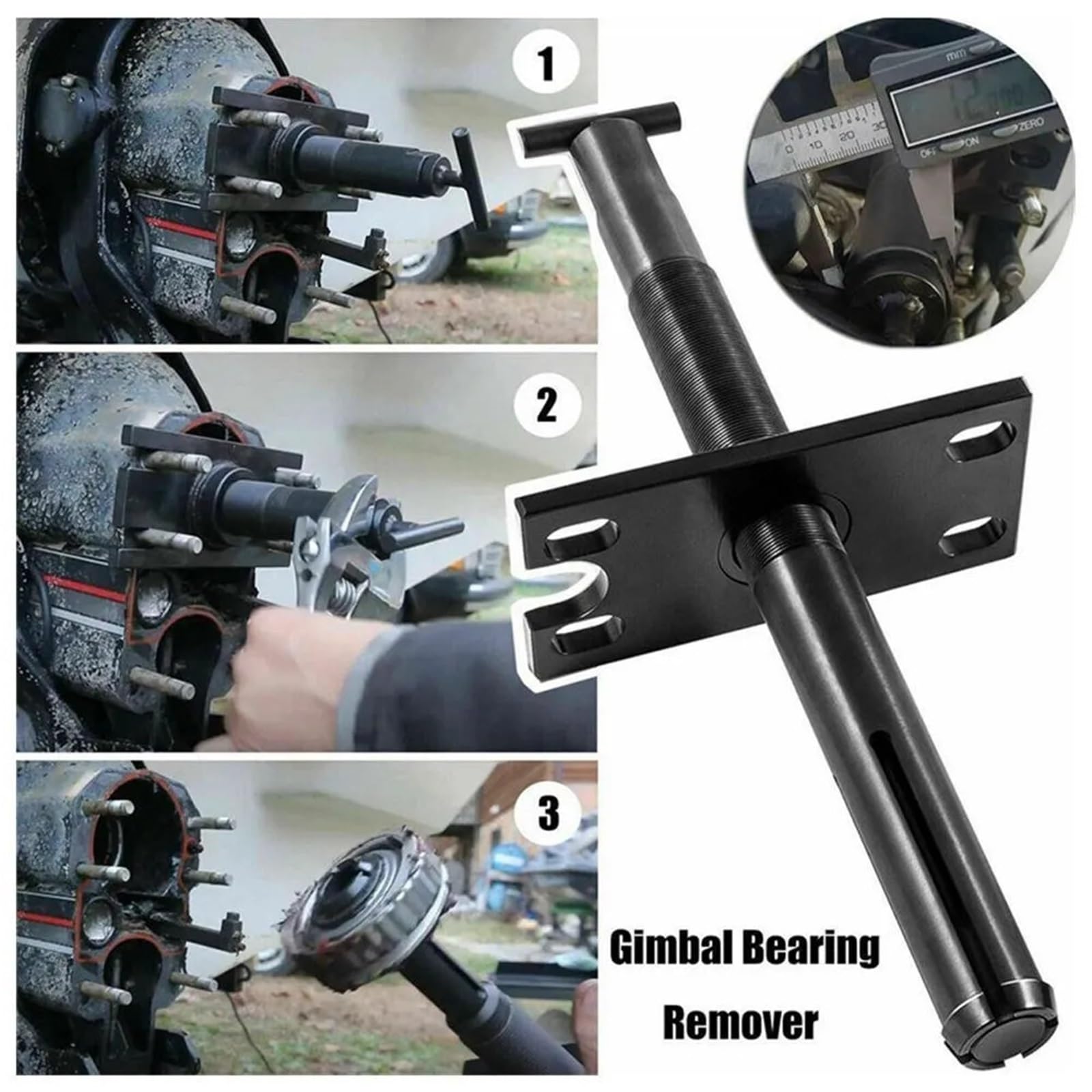 Wał Napędowy Pasuje do Mercruiser Alpha1, MR, Bravo OMC Gimbal Bearing Puller Remover Installer Universal Joint Bearing Puller Remover Wał napędowy Cardana