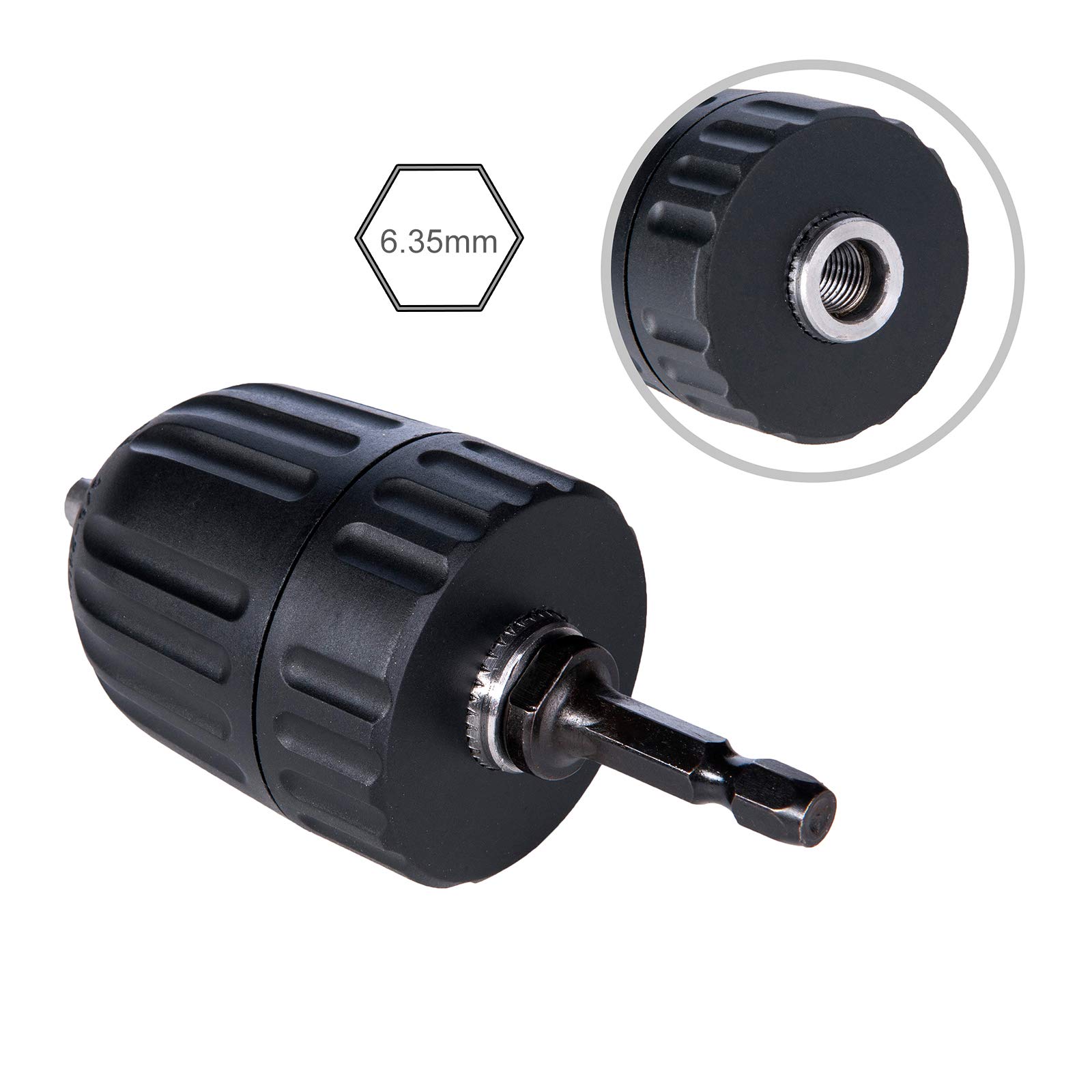 Mandrino Autoserrante 3/8" 24UNF Per Trapano - Campo 0,8-10mm Con Codolo Esagonale - Ideale Per Avvitatori E Trapani - Foto 12