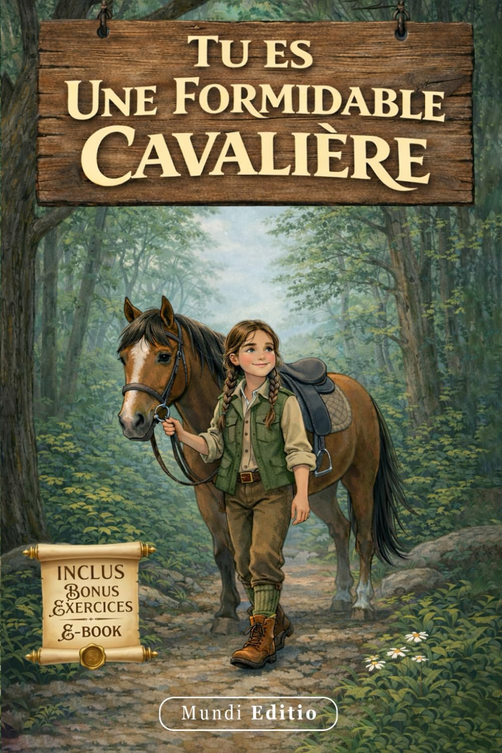 TU ES UNE FORMIDABLE CAVALIÈRE: Un Voyage à Cheval vers ce qui Compte Vraiment. Livre d’Équitation Illustré en Couleurs pour Enfants.Renforcer la Confiance en Soi et le Lien avec le Cheval. + E-book
