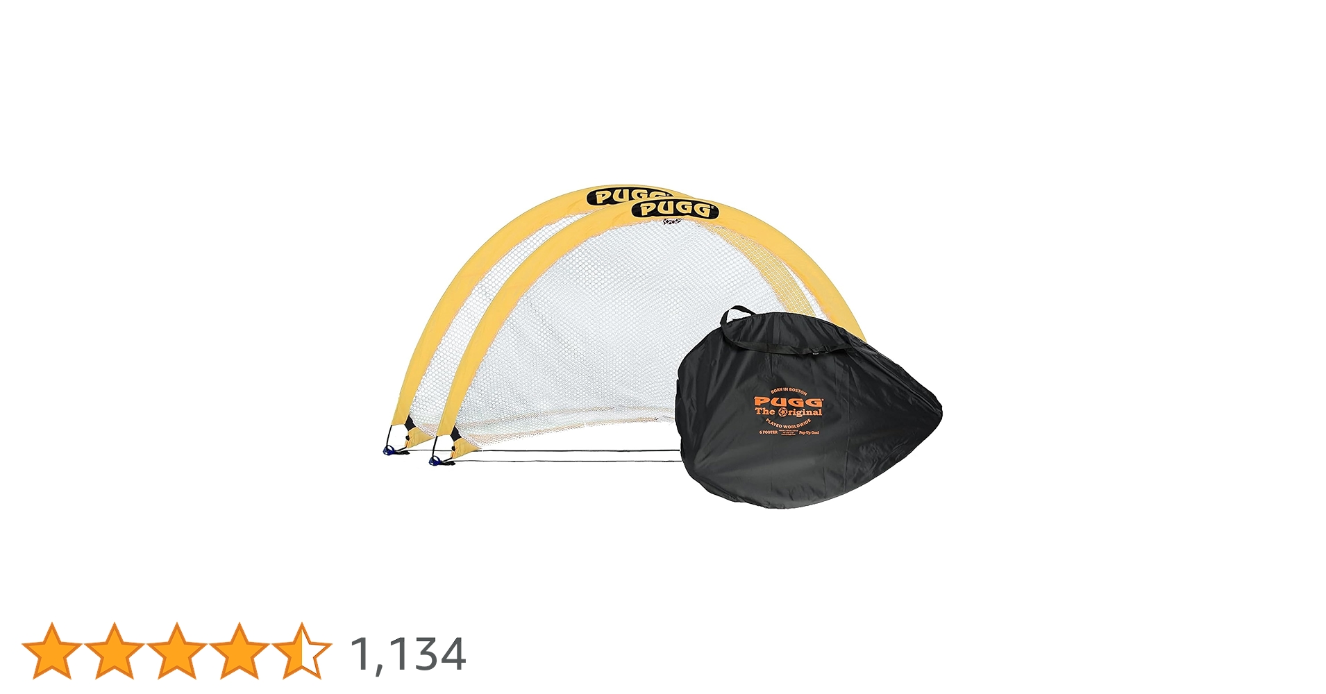 Amazon | PUGG 6フィート ポップアップサッカーゴール、ポータブル