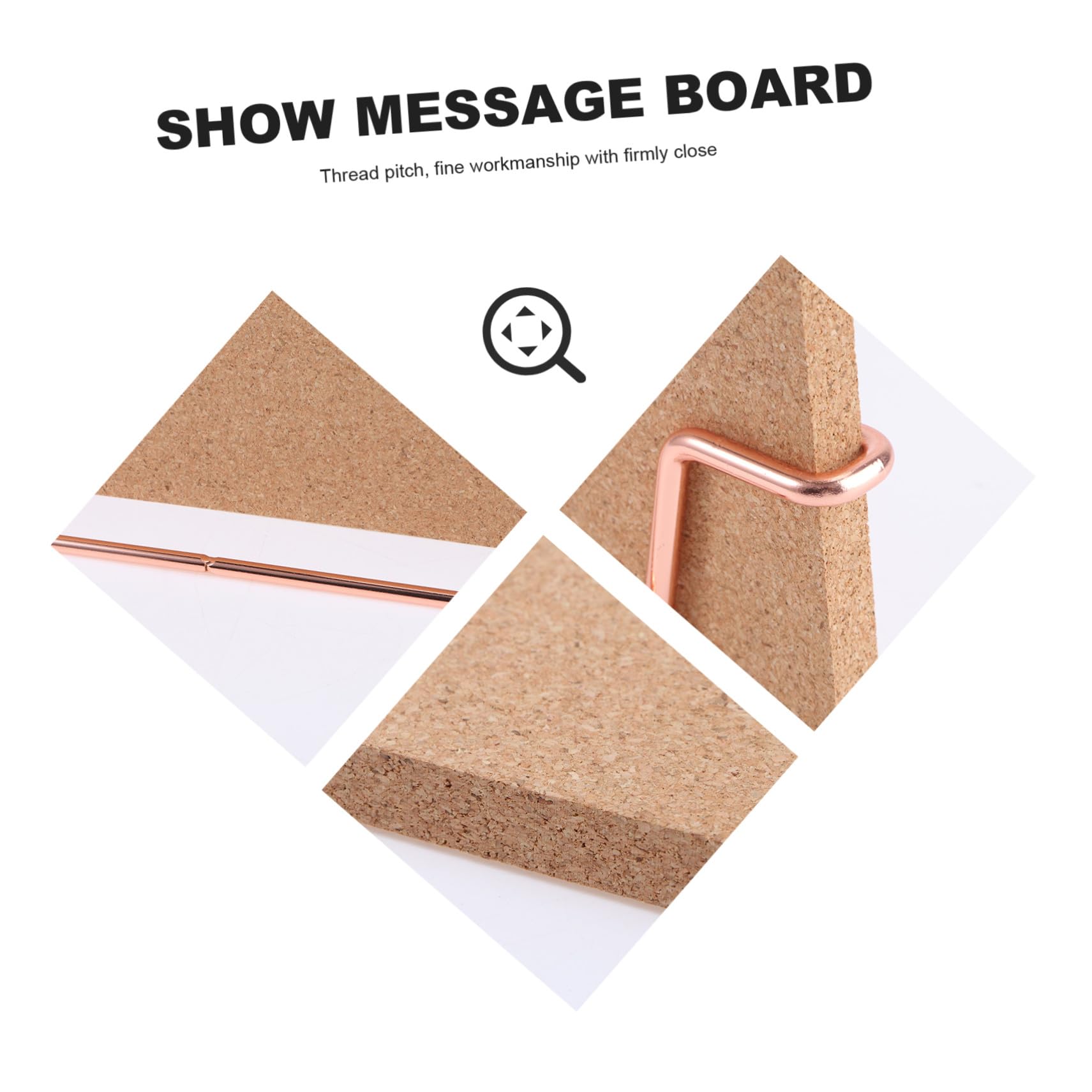 TOPBATHY Bacheca Memo in Sughero con Base Rosa Lavagna da Parete per Casa e Ufficio Board Portatile Multifunzionale per Appunti e Messaggi