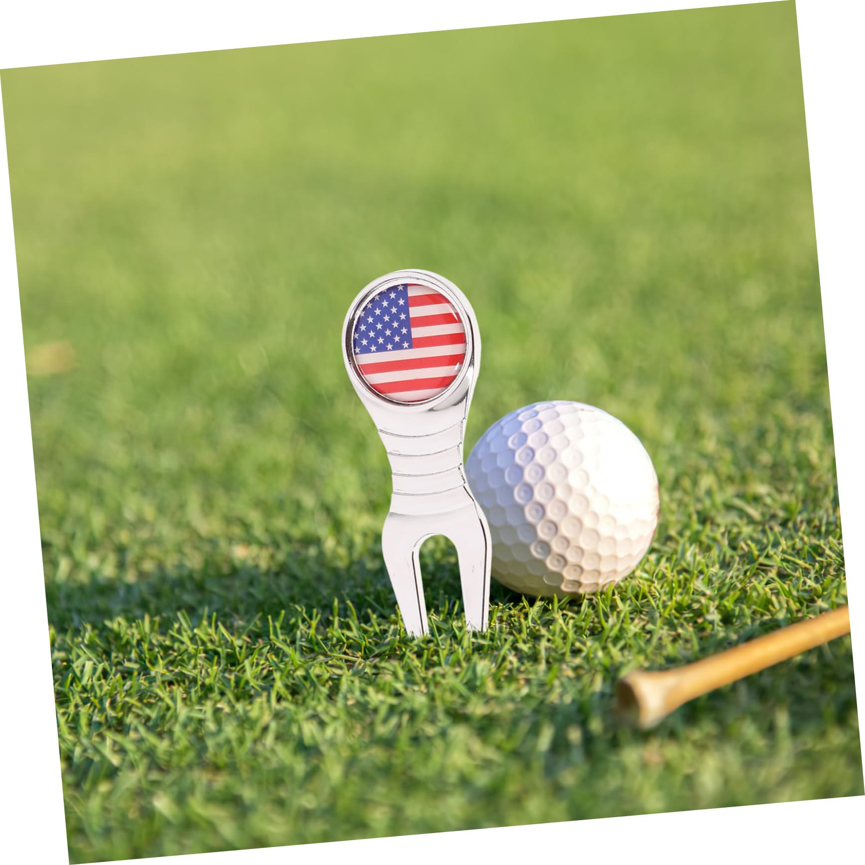TOYANDONA Premium Golf Hat Clip Set Teiliges Tragbares Ballmarker und Divot Tool Verschleißfest Golfzubehör für Passionierte Golfer und für Väter