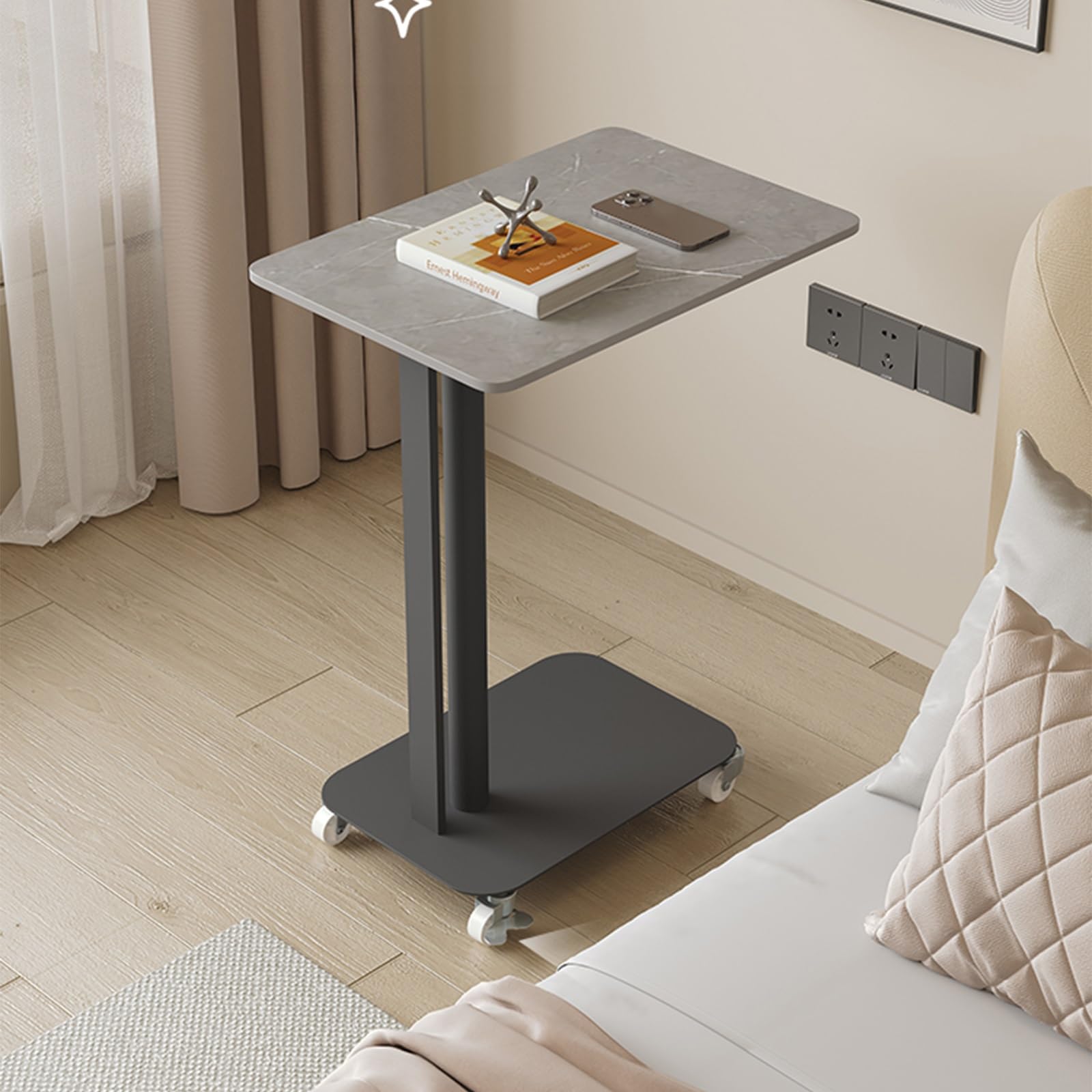 Table de lit roulante réglable et support PC pour la maison