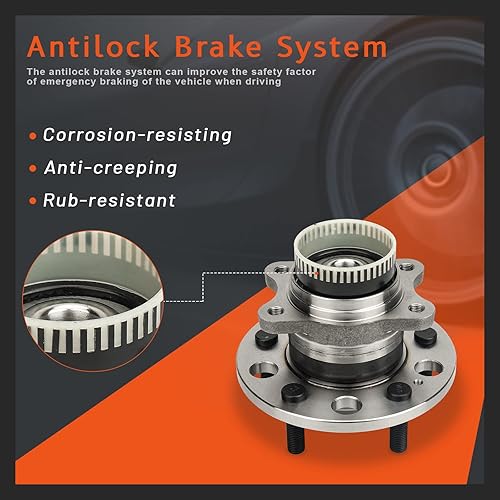 Miniatura 5 de DRIVESTAR 512437 Nuevo buje y cojinete de rueda trasera del lado del conductor o del pasajero para Hyundai Azera 11-17/Sonata 10-14/Tucson 09-15,