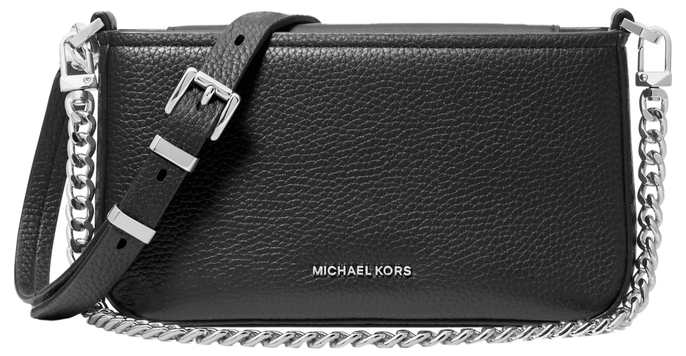 Michael Kors Bryant Small Convertible Crossbody Bag, Tracolla Donna, Argento, s