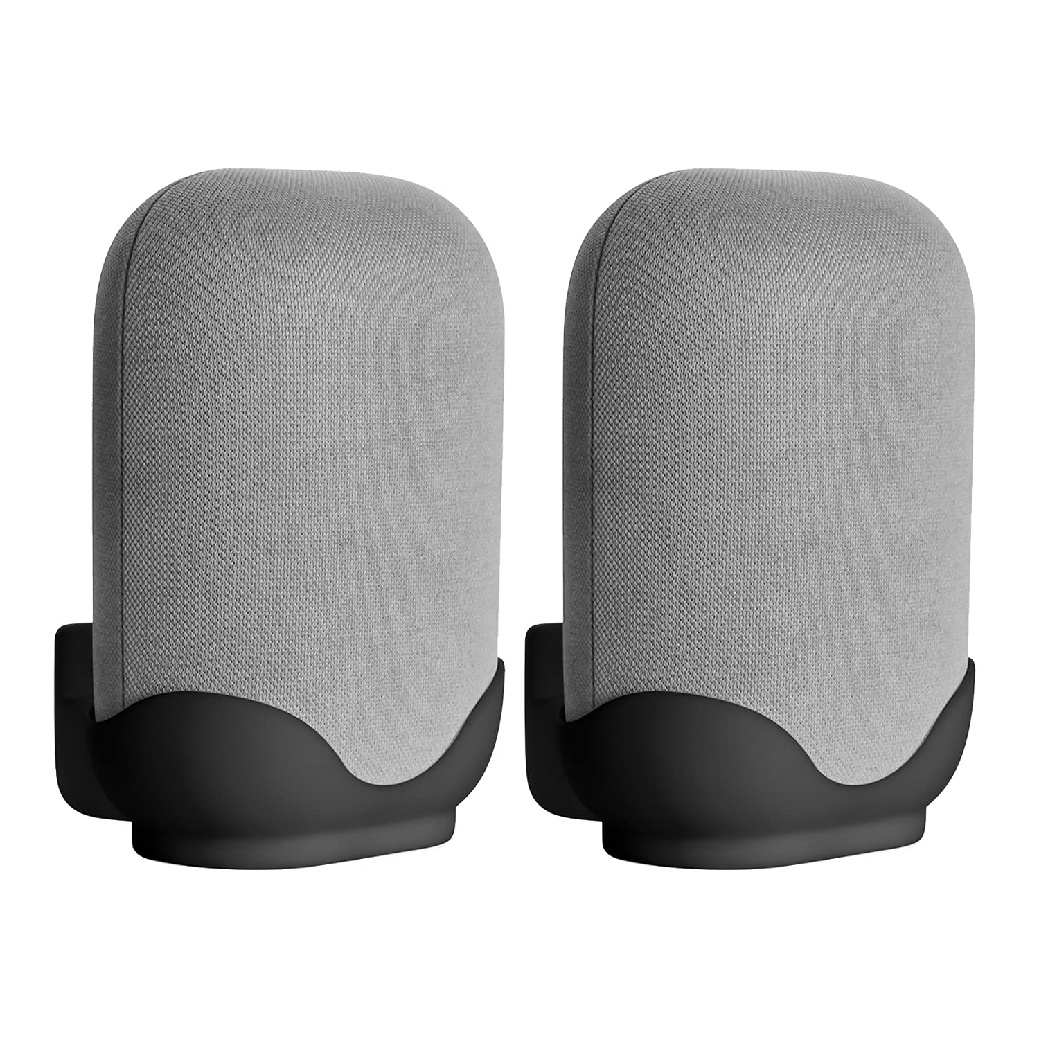 [2 Pack] Wall Mount for Google Nest Audio, Google Nest Speaker Mount Desktop Stand- Wall Mount Stand Holder for Google Nest Voice Assistant- Elegant Black