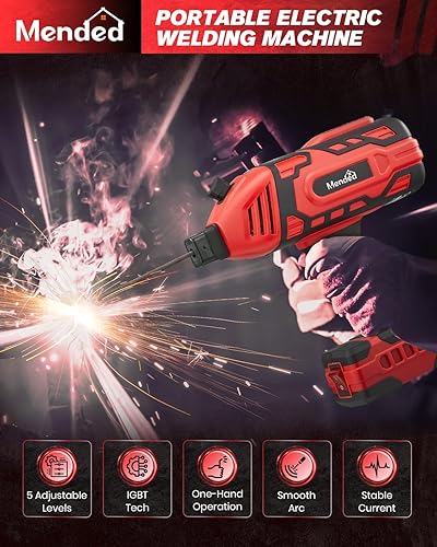 Miniatura 2 de Sakertool - Máquina de soldadura portátil eléctrica soldador de mano IGBT con 5 ajustes de corriente variables - Pistola de soldadura de arco