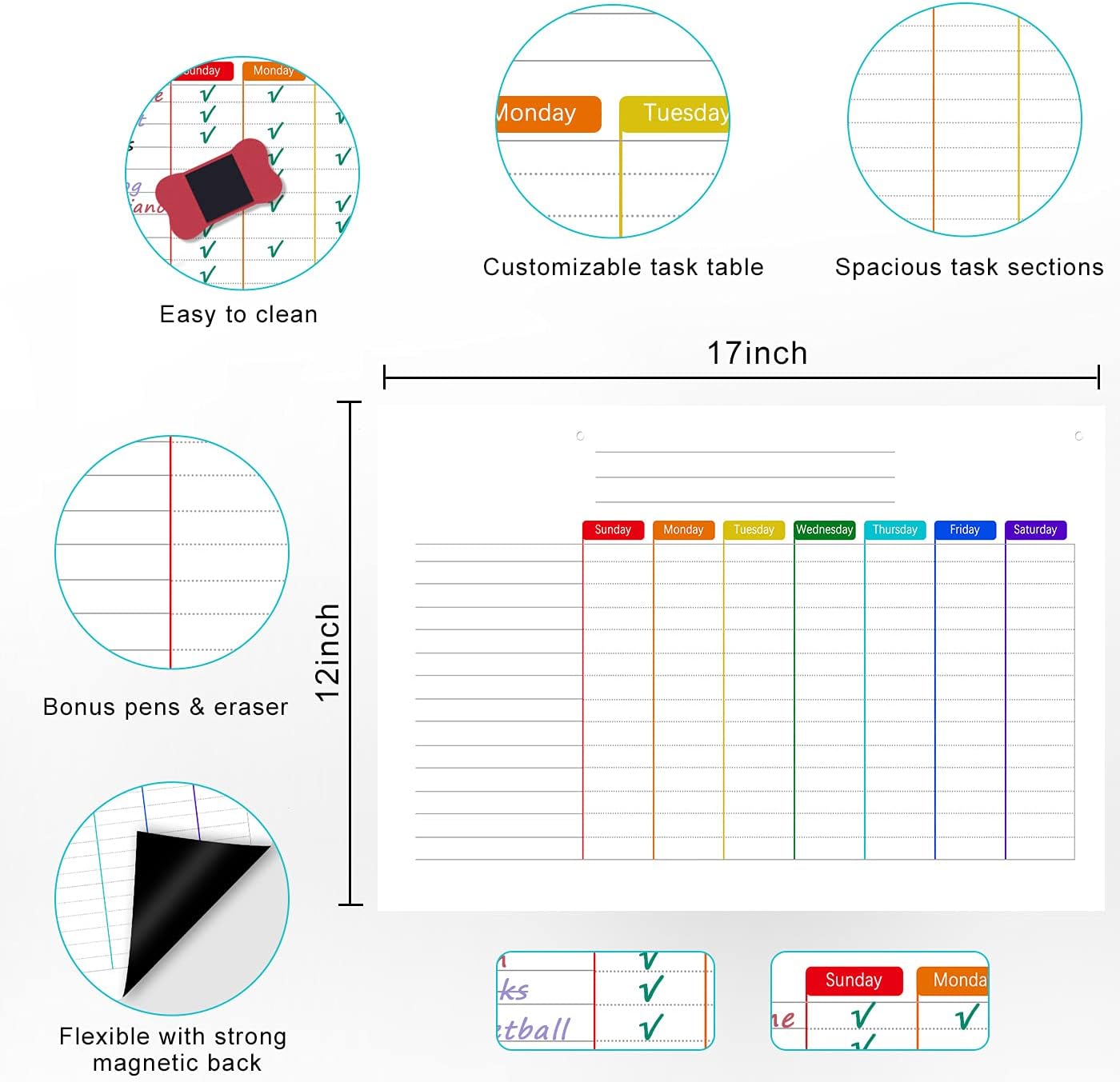 Chore Chart Magnetic & Dry Erase Board for Multiple Philippines | Ubuy