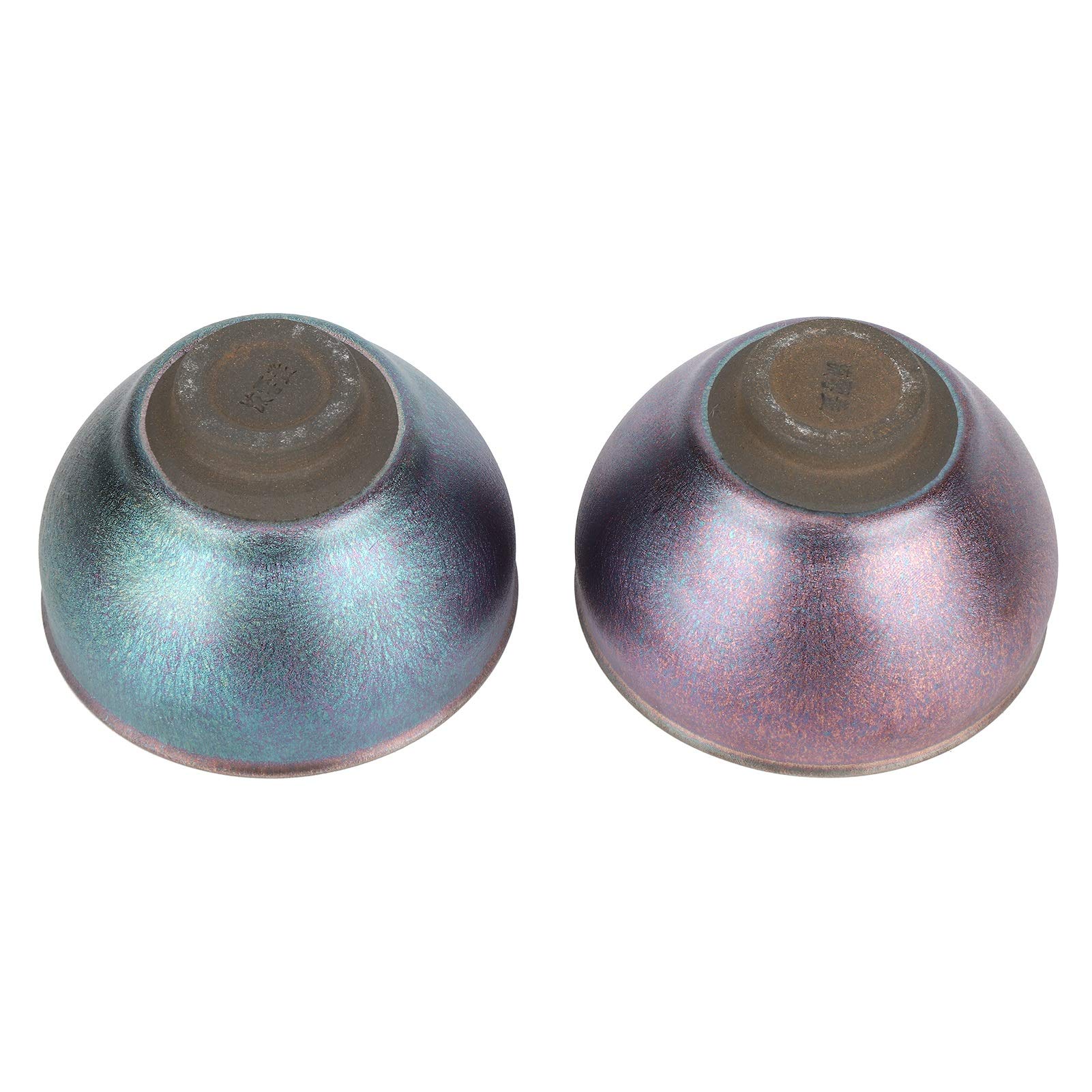 Tazze in Porcellana Smaltata Fatte a Mano in Ceramica, Ideali per gli Appassionati di tè/caffè, Set di 2 Tazze da tè per Uso Domestico