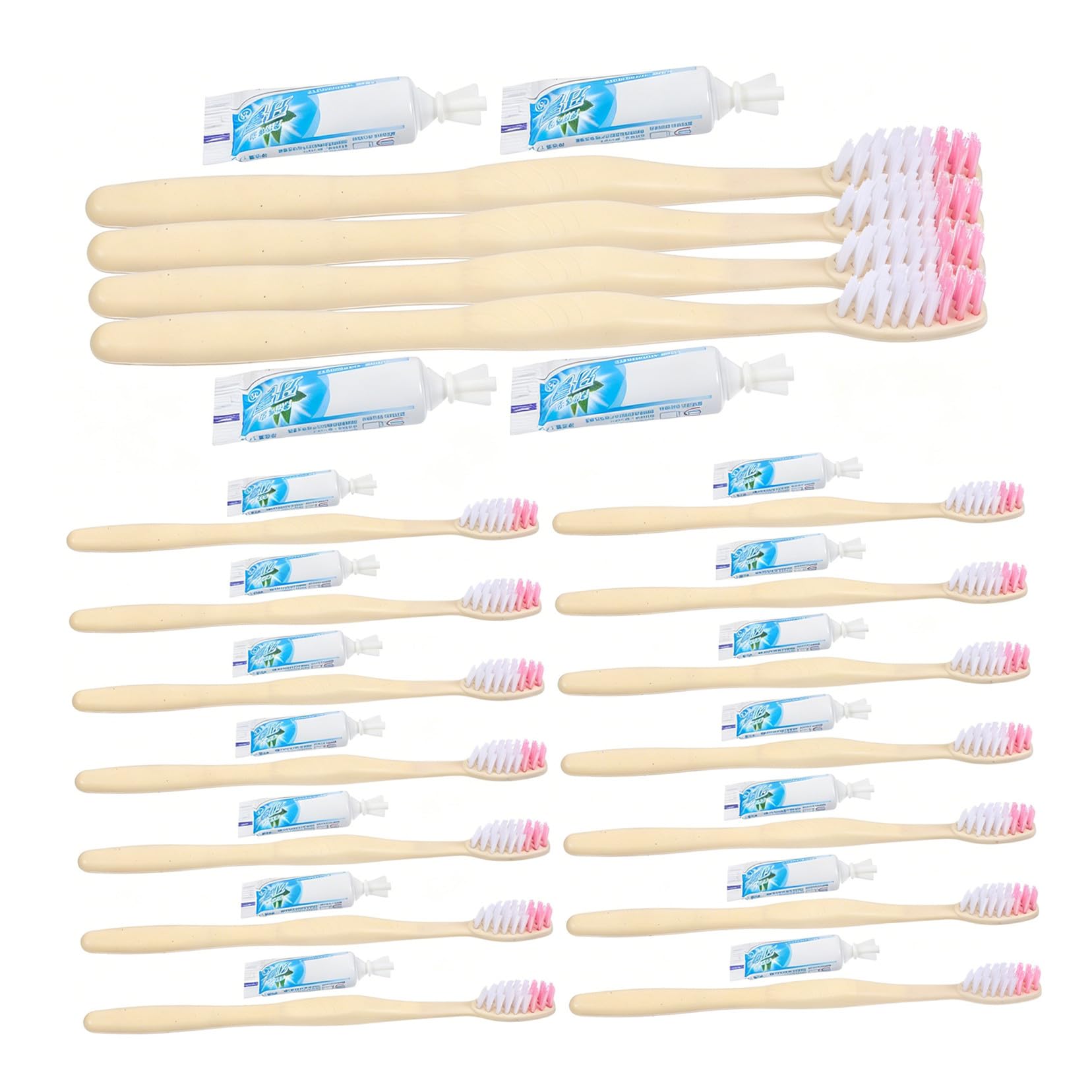 GALPADA Kit Spazzolino da Denti 100 Pezzi con Dentifricio Usa e Getta Piccolo Confezionati Singolarmente in Plastica, Portatile Stili multipli per Igiene Orale in Viaggio e Stili multipli