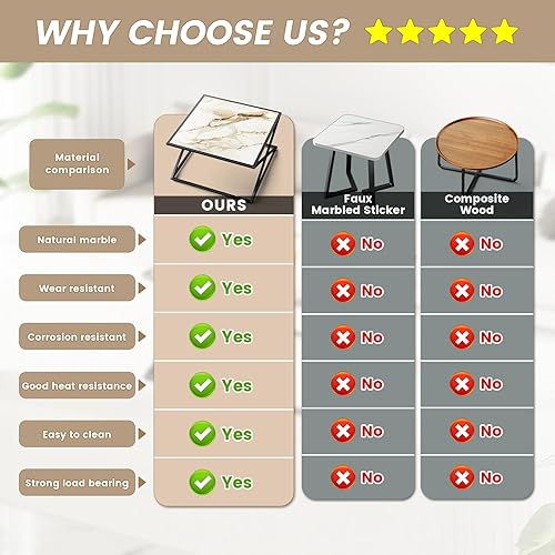 Miniatura 6 de ALLSTAND Mesa de centro de mármol