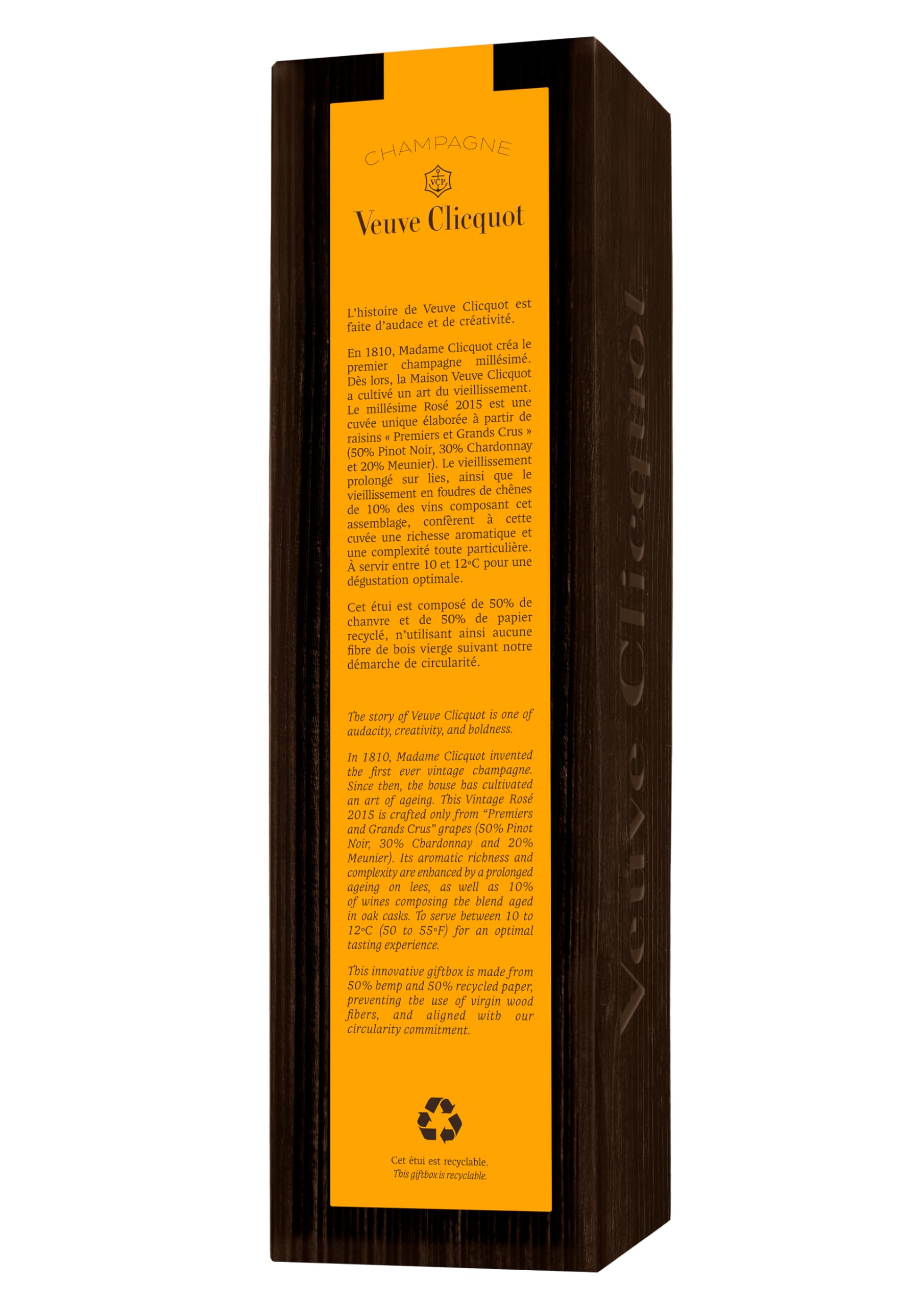 Veuve Clicquot Rosé Vintage 2015 Champagne 75cl 12,5% étui