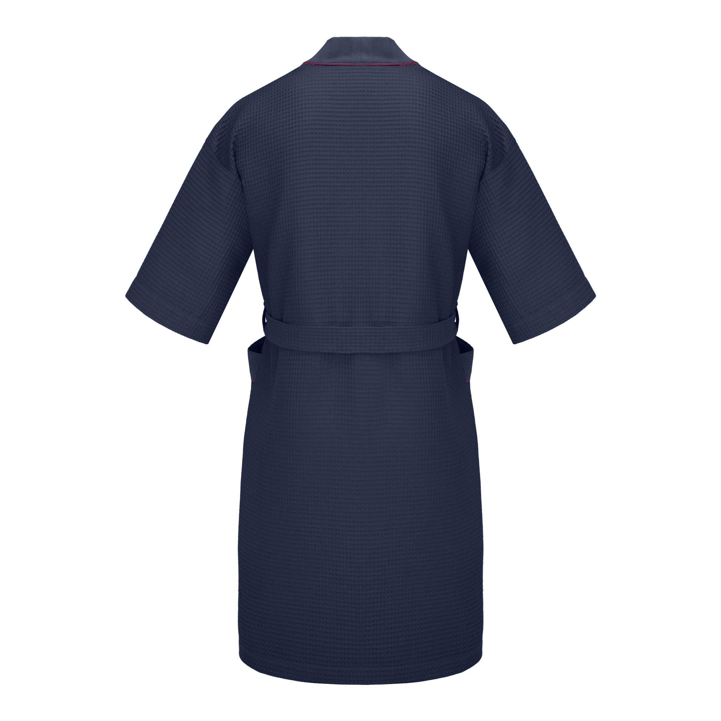 Revise RE-521 Kimono – Herrenbademantel – 100% Baumwolle Waffelpique