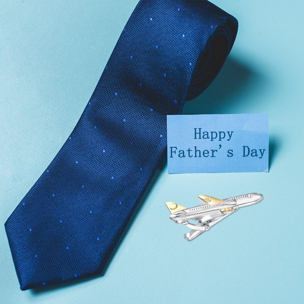 Pinza De Corbata para Hombre, Pinza De Corbata De Avión, Novedosa, Pinza De Corbata De Avión, Regalo para Aniversario De Boda, Negocios