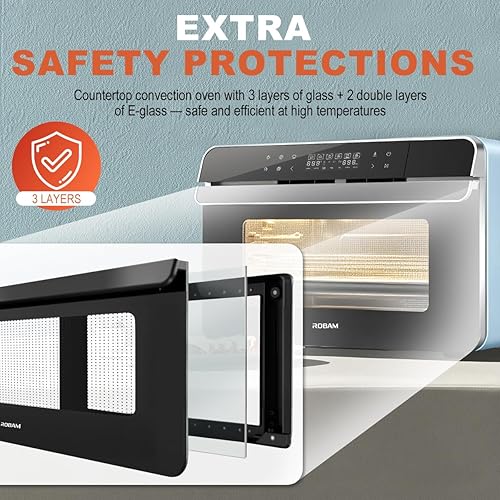 Miniatura 5 de ROBAM Horno de convección R-BOX CT763 20 en 1 para encimera, freír al aire, parrilla, hornear y vapor, precisión de amplia temperatura, capacidad
