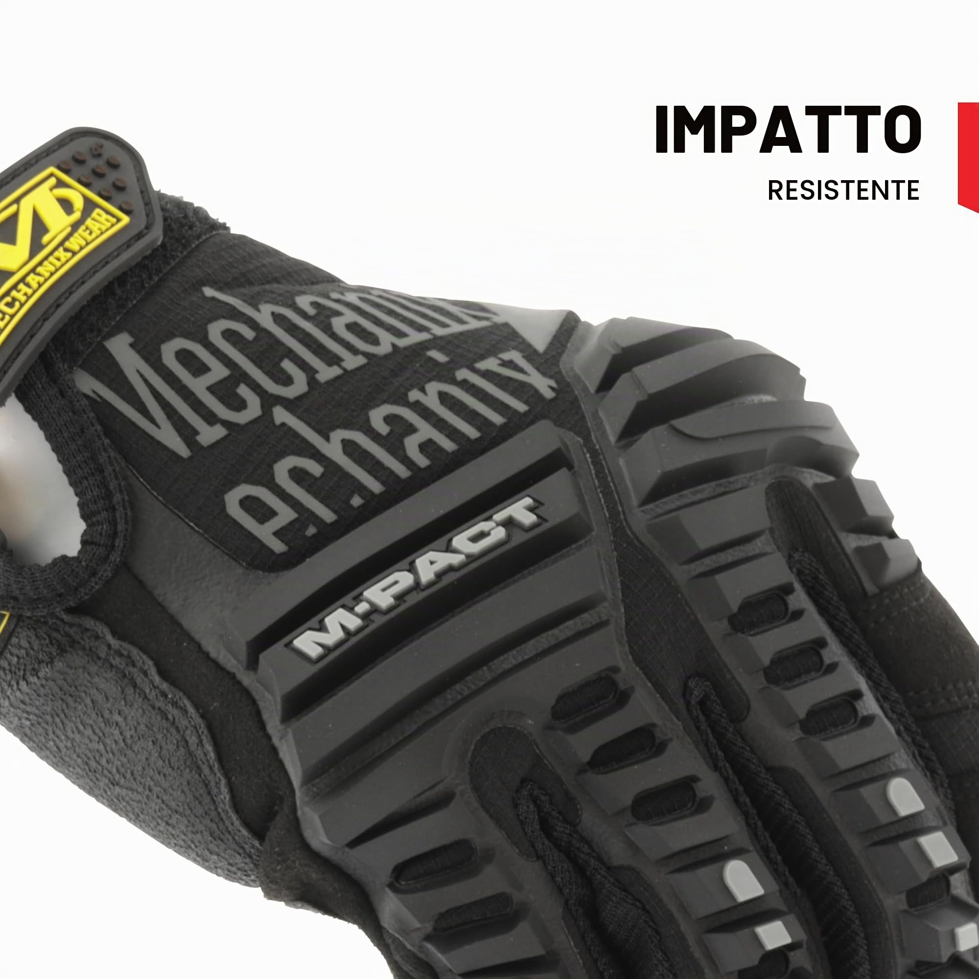 Mechanix Wear - M-Pact Guanti, Nero, Large