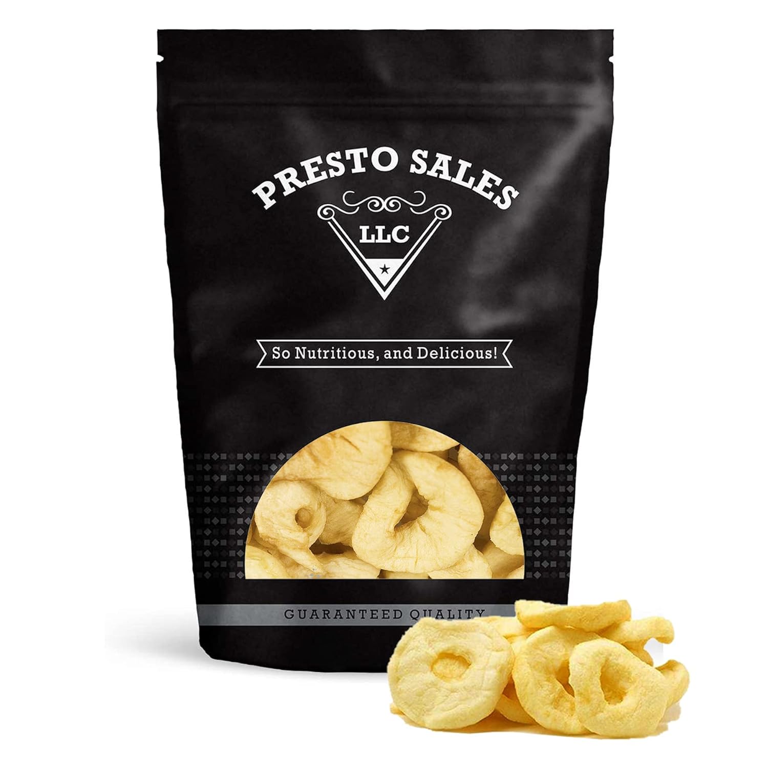 Presto Sales Apple Rings, Fresh Fancy Dehydrated 80 oz. | Mess-Free Snack, Delicious, Versatile, Sweet and Tasty, Packed in a Convenient Box | Resealable 5 lbs. Box