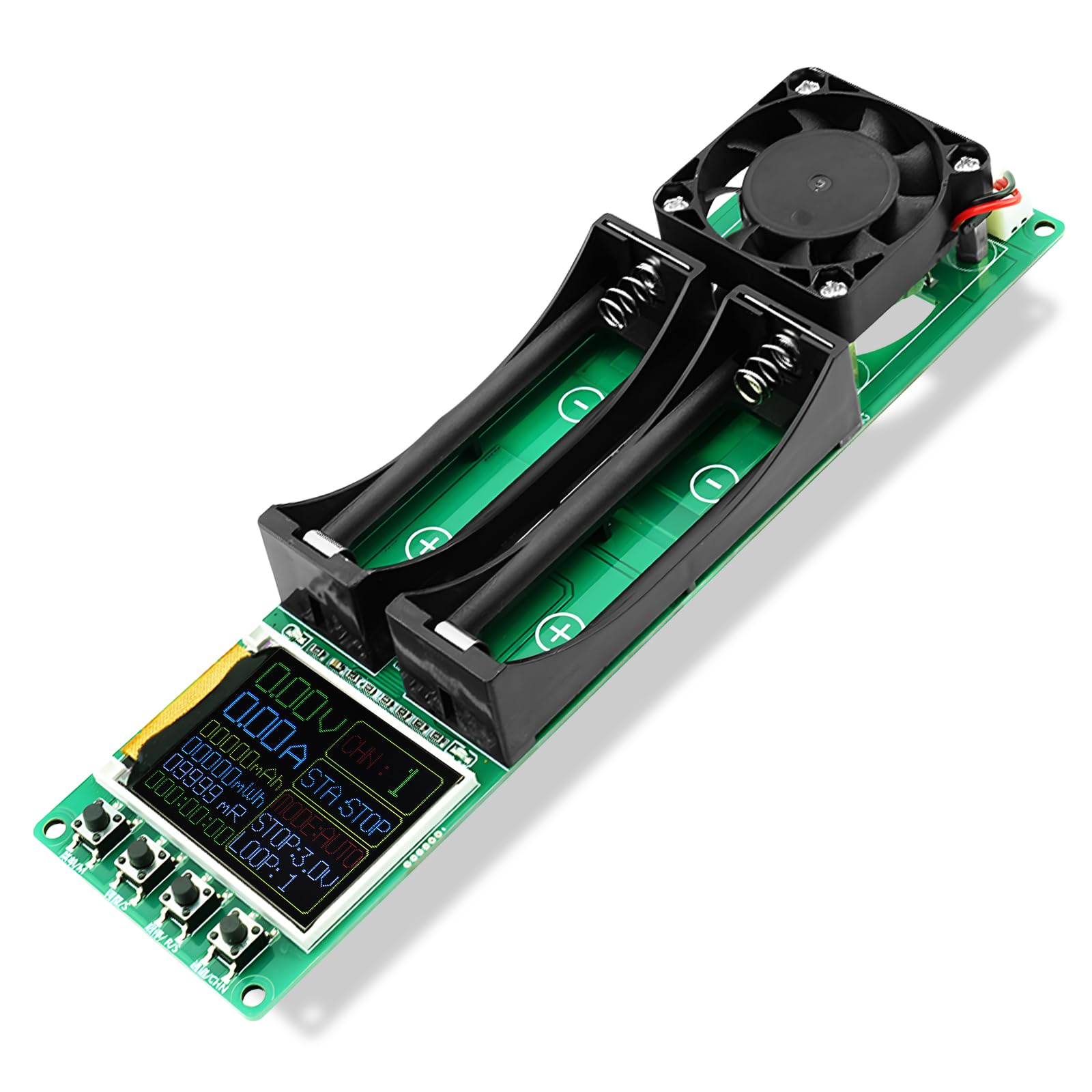 Testeur de capacité de batterie DC5V Module de résistance interne Capacité Tension Courant Puissance avec écran LCD de type C pour batterie au lithium double canal