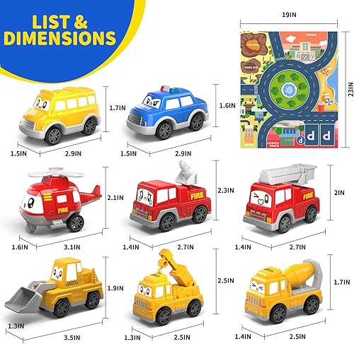 Miniatura 2 de Bennol Juguetes para bebés y niños pequeños, 8 piezas de juguete y tapete de juego, bolsa de almacenamiento de tapete de juego, regalo de cumpleaños