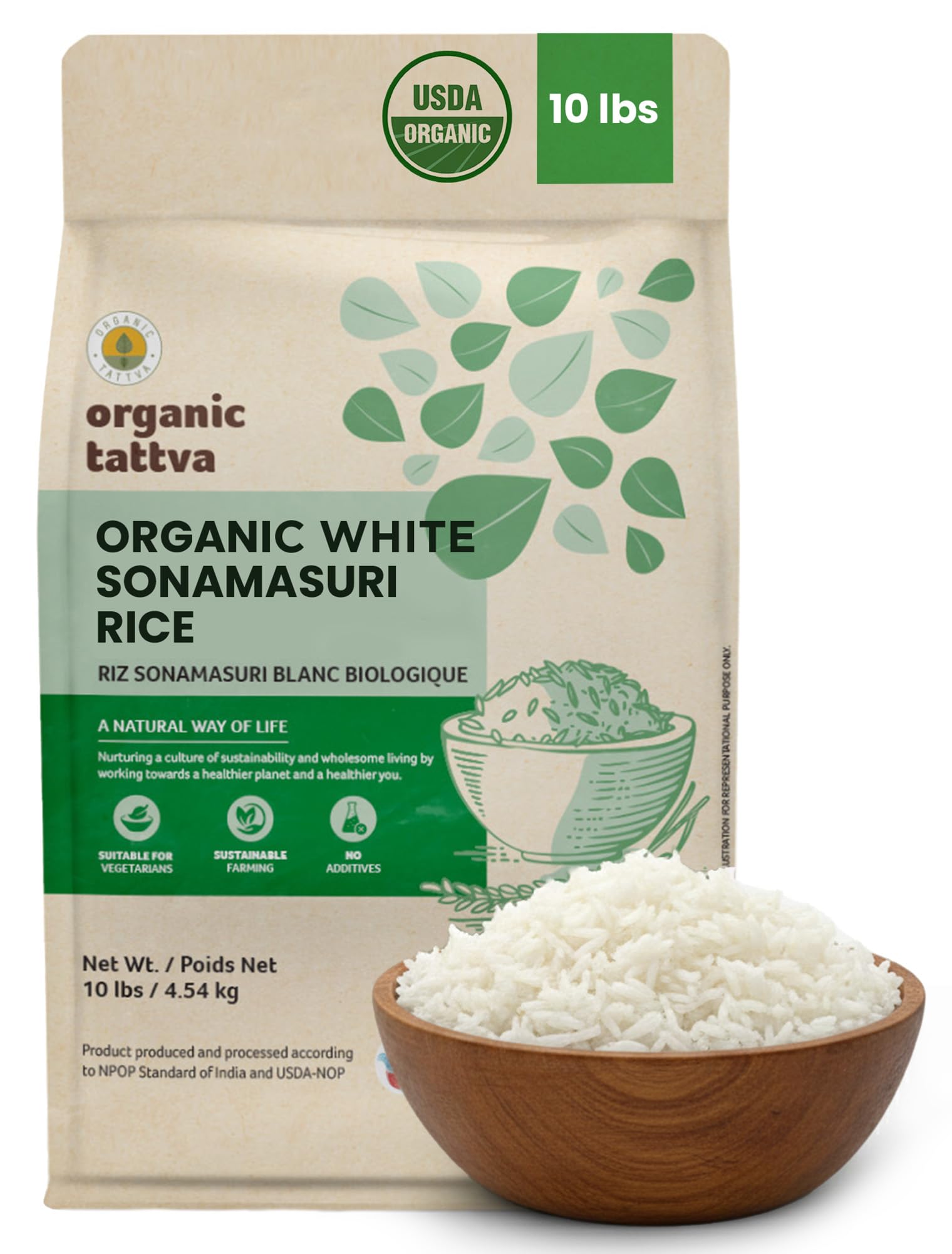 ORGANIC TATTVA Sonamasuri Rice - dried grains and rice | Mubboo
