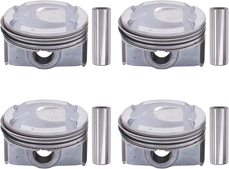 Jogo de 4 pistões de motor NewYall com pinos e anéis para Hyundai e Kia 1.6L – Conjunto com 4