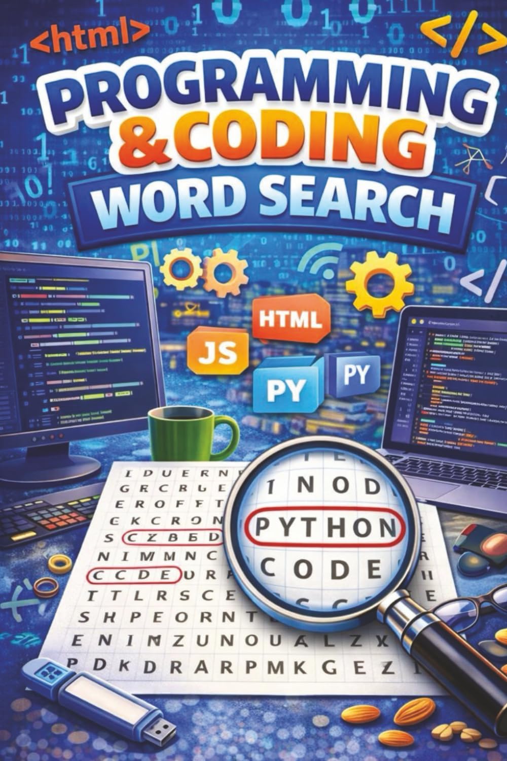 Programming & Coding Word Search Puzzle Book: A Fun and Educational Word Search Puzzle Book for Coders, Students, and Tech Lovers
