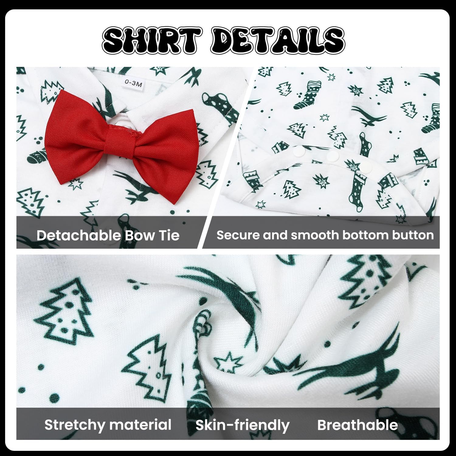 Baby Boy Clothes Suits Infant Gentleman Wedding Outfit Formal Dress Shirt Vest Bowtie Pants 4Pcs Baby Suit Sets - Image 3